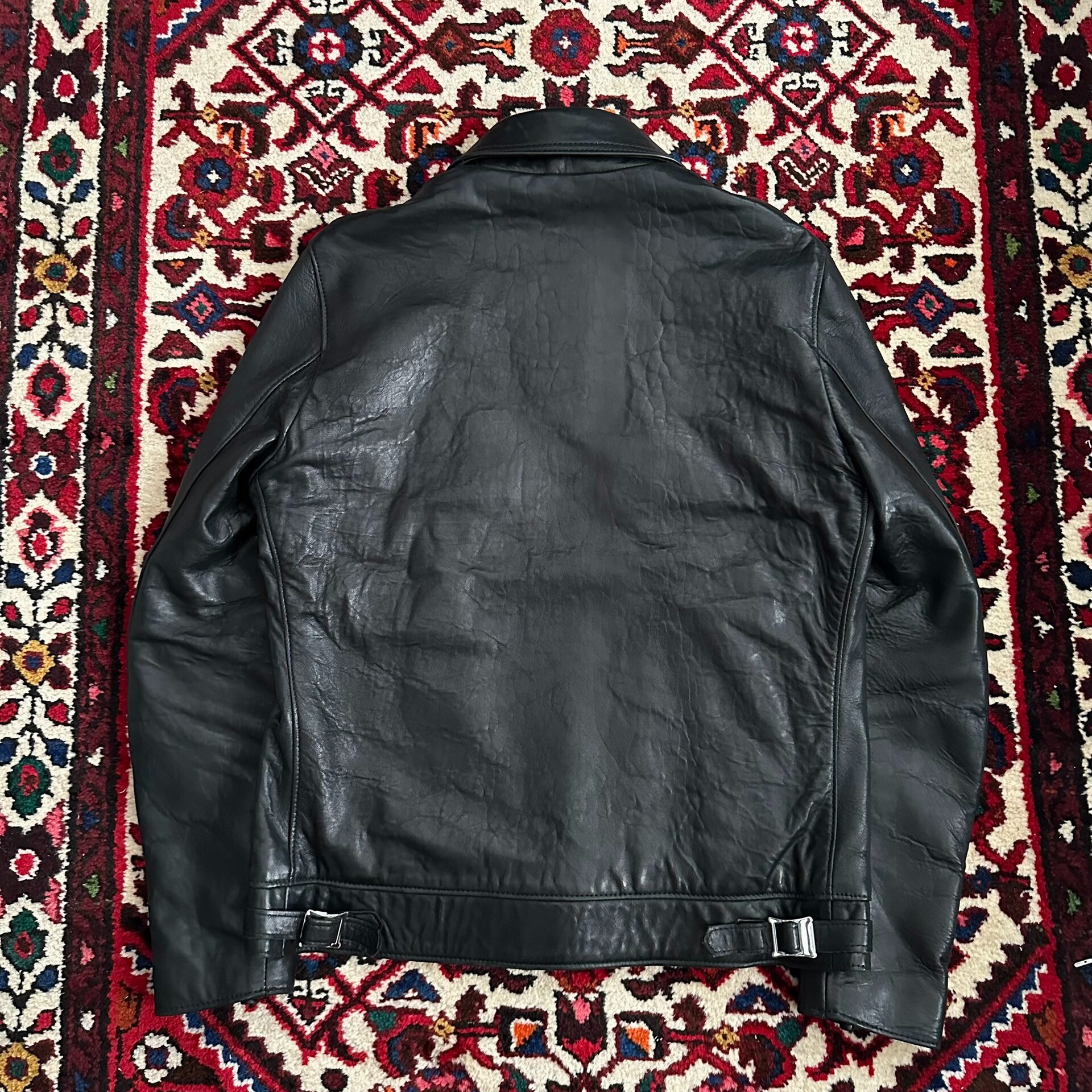 Lewis Leathers 551T Sheepskin Leather Jacket — detail
