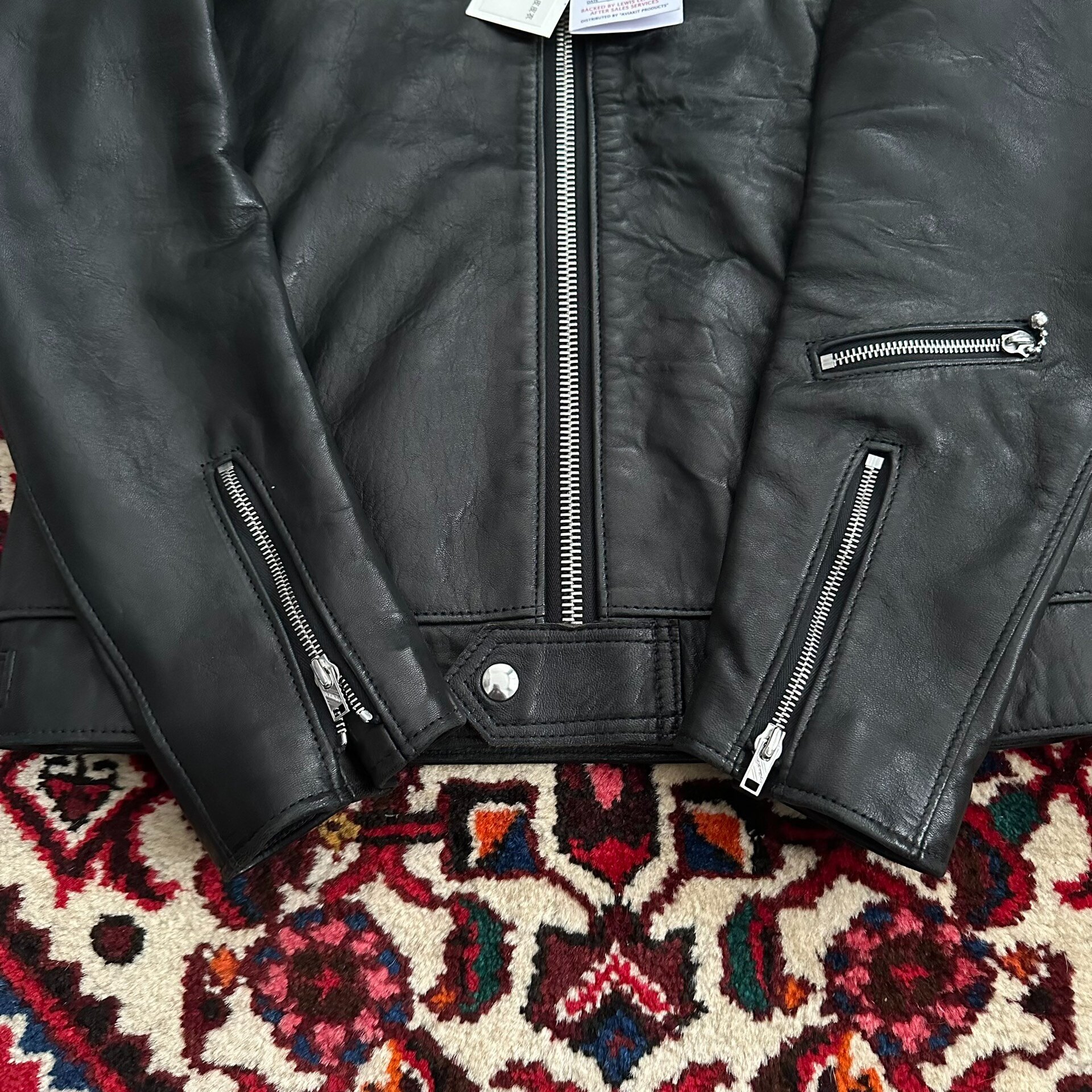 Lewis Leathers 551T Sheepskin Leather Jacket — label