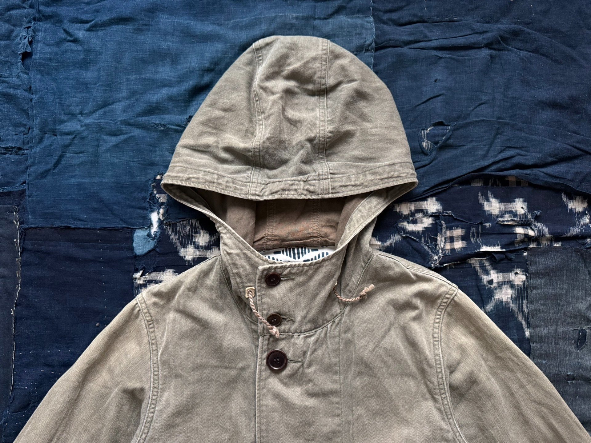 VISVIM 15SS TOWNSEND COAT PRIME HERRINGBONE — back