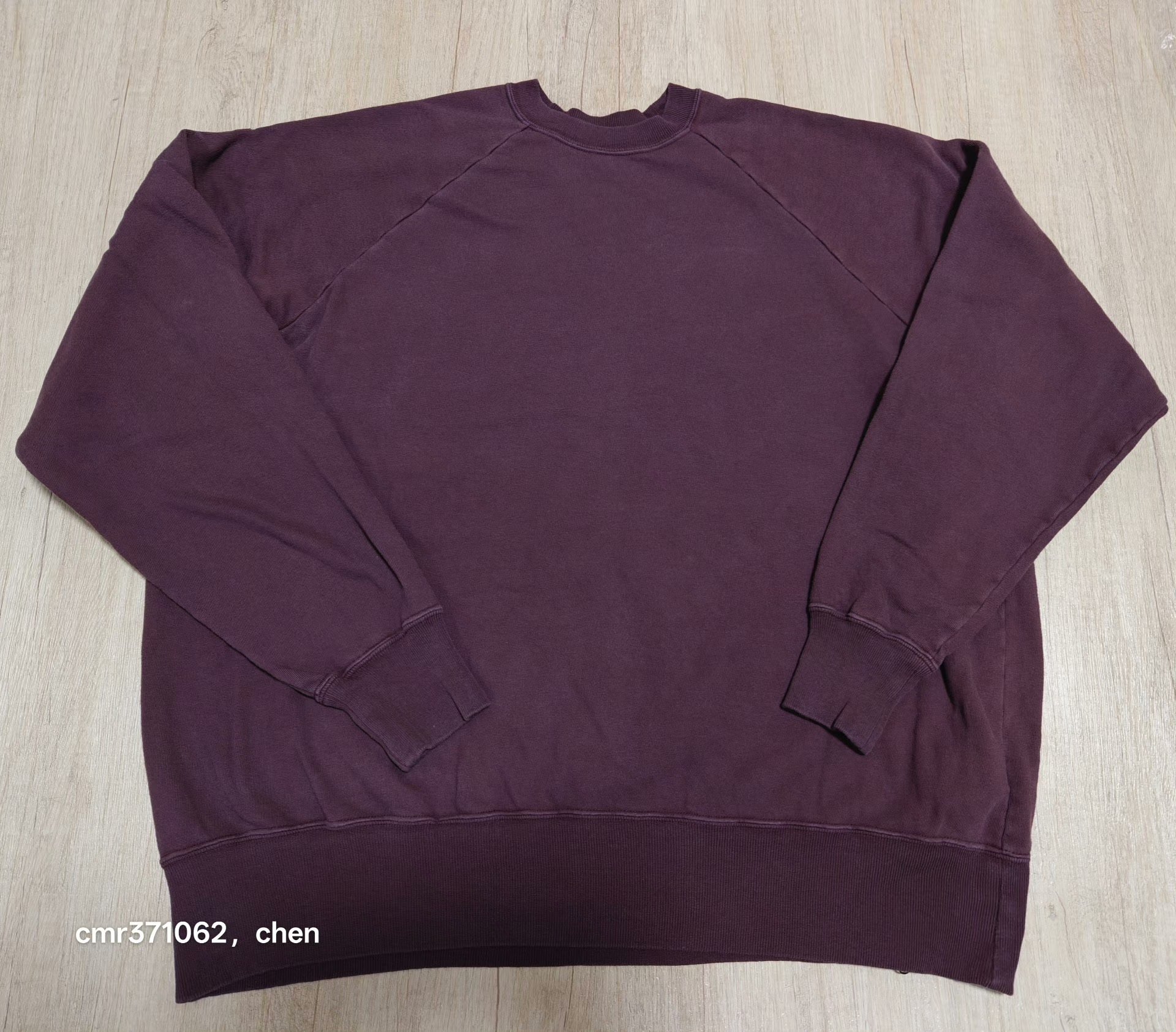 APRESSE 26ss Vintage Burgundy Sweatshirt