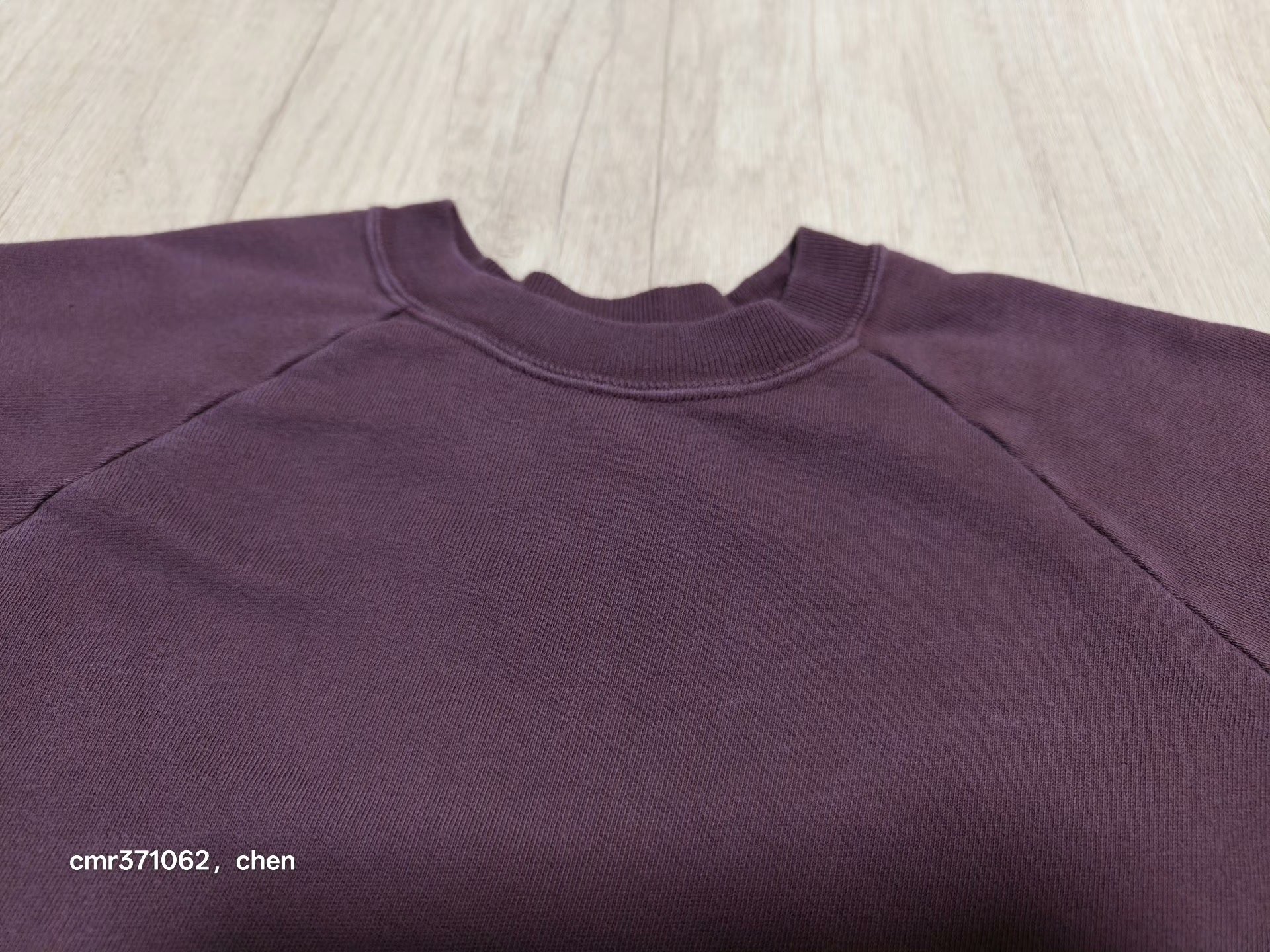 APRESSE 26ss Vintage Burgundy Sweatshirt — back