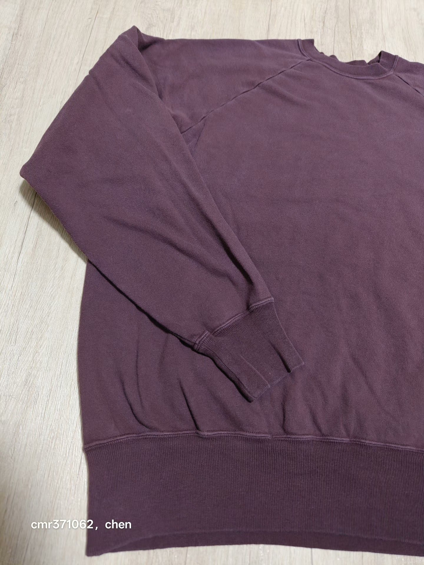 APRESSE 26ss Vintage Burgundy Sweatshirt — front