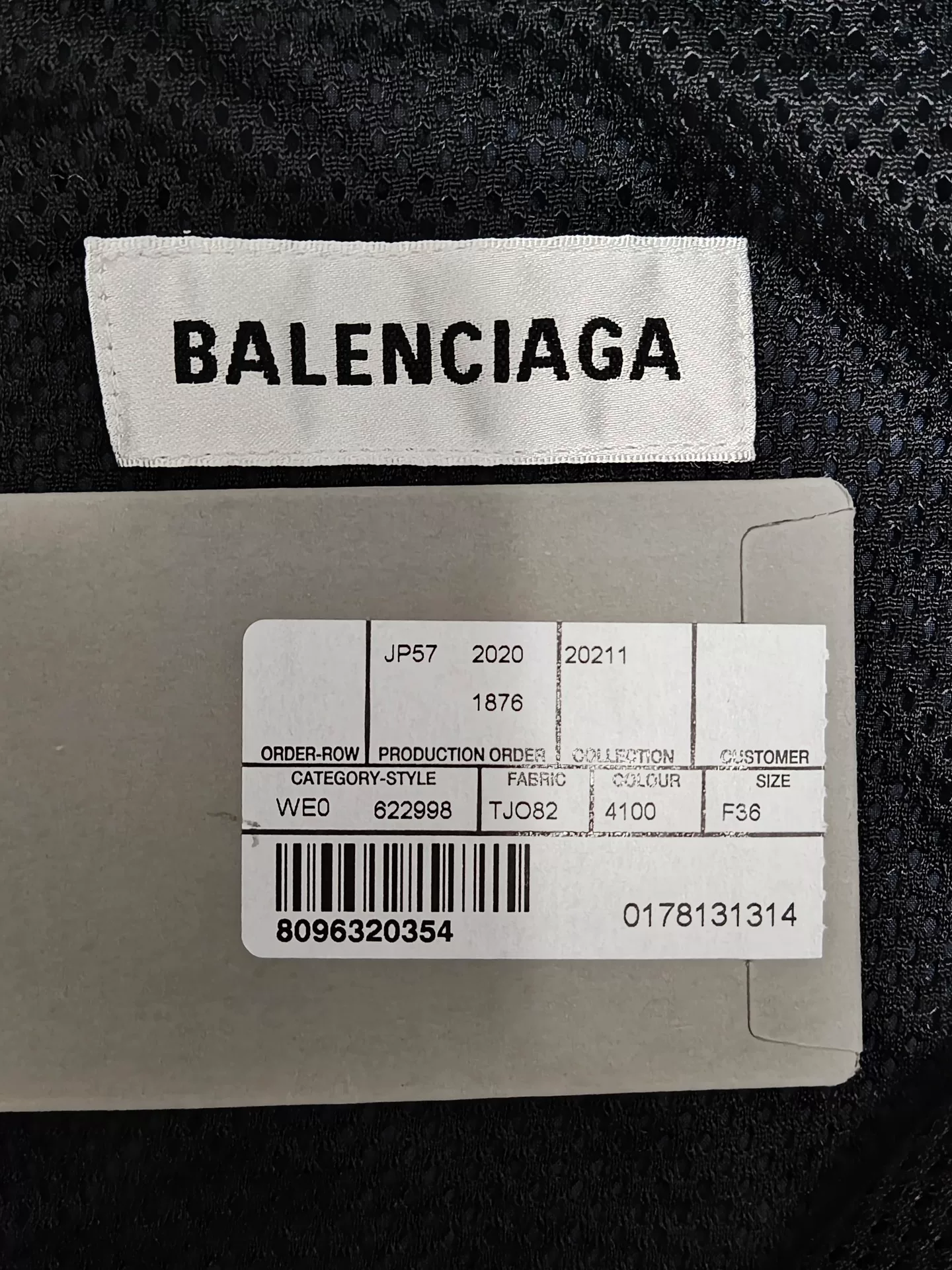 Balenciaga BB Logo Sporty Zip Jacket — label