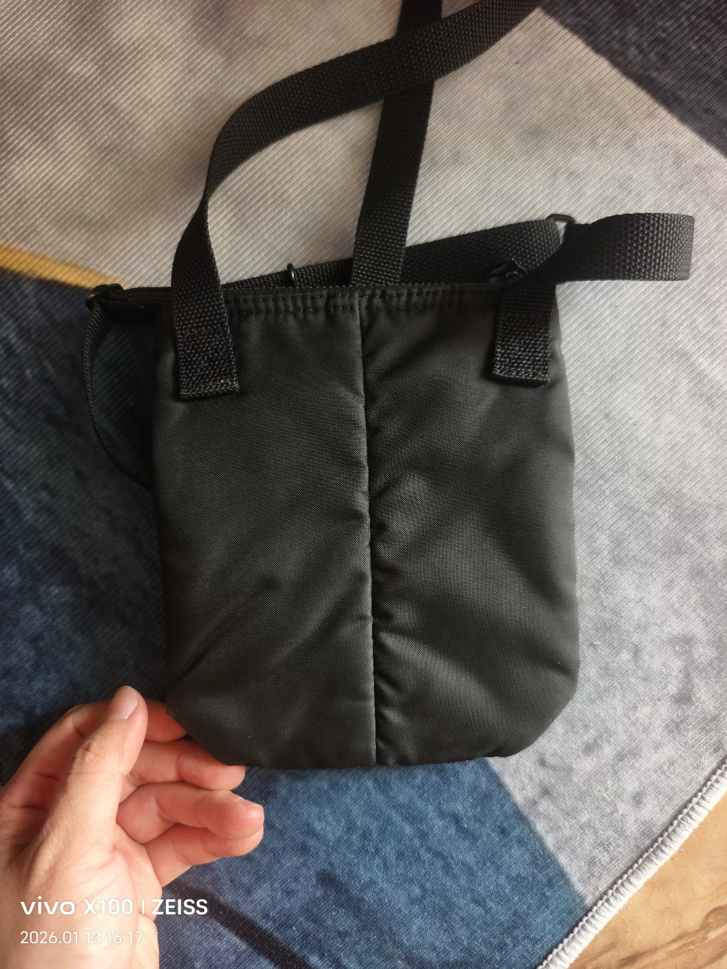 Porter Tokyo Black Crossbody Bag — detail