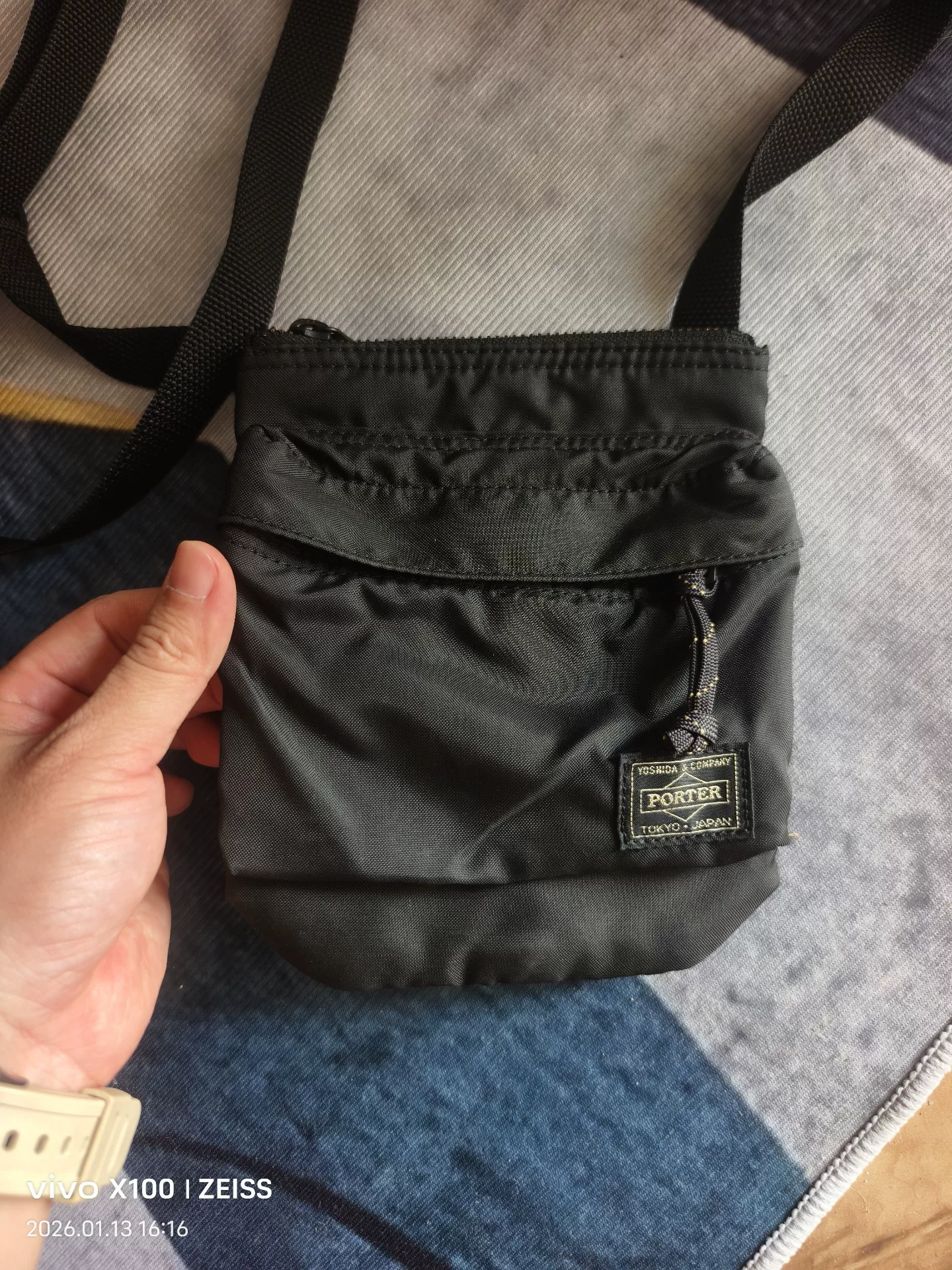 Porter Tokyo Black Crossbody Bag