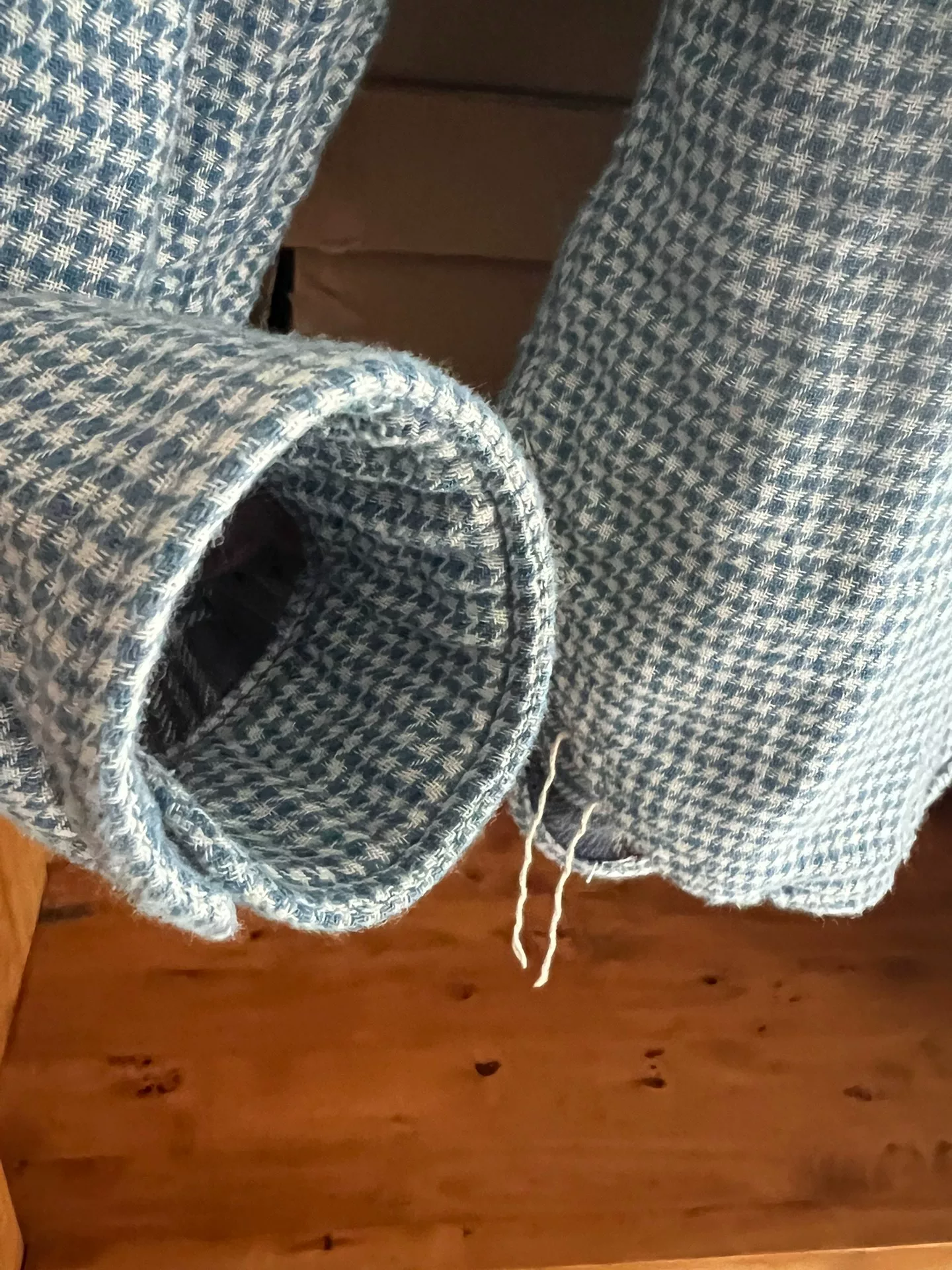 Pherrow's Indigo Houndstooth Shirt — back