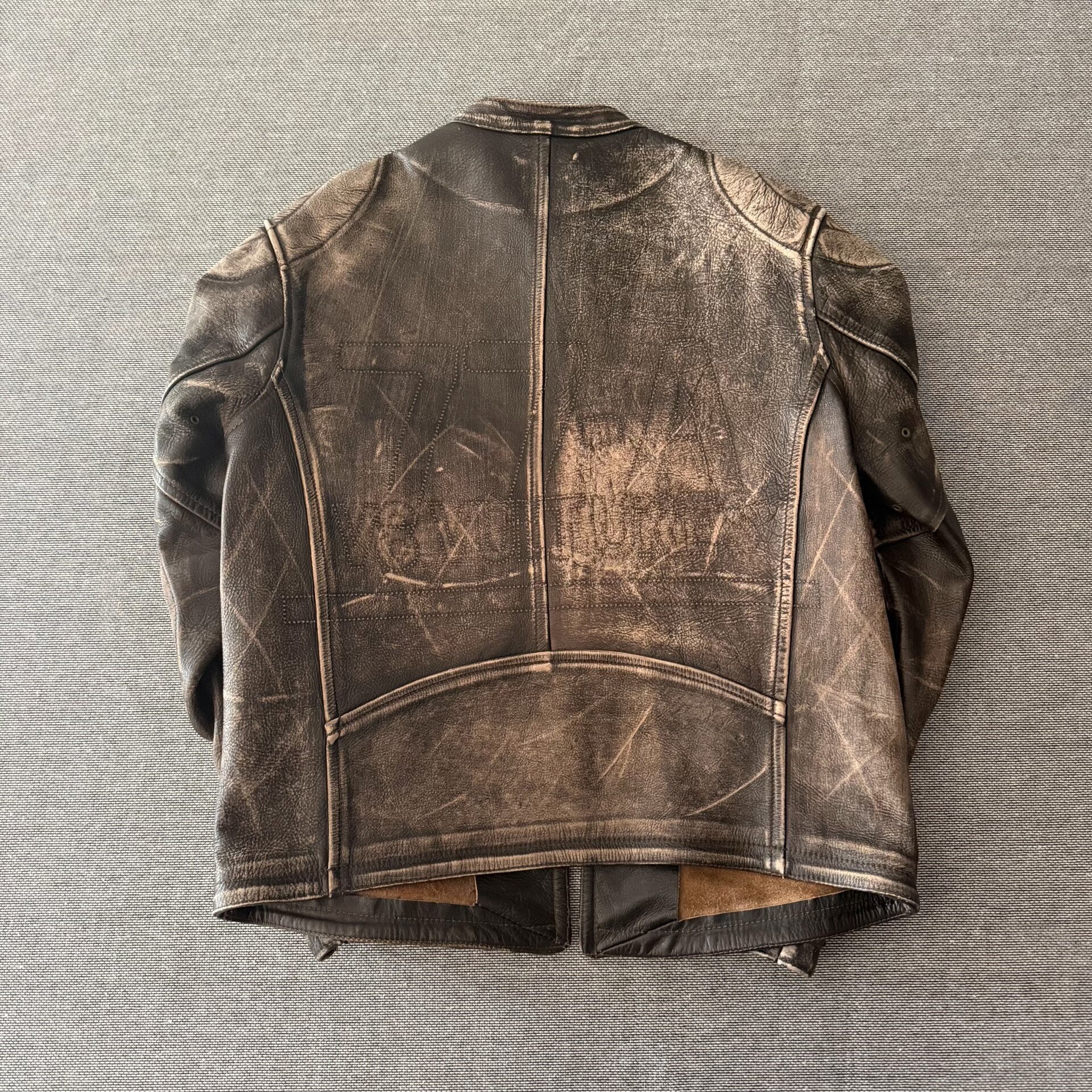 Levi's LVC Distressed Vintage Leather Jacket — front