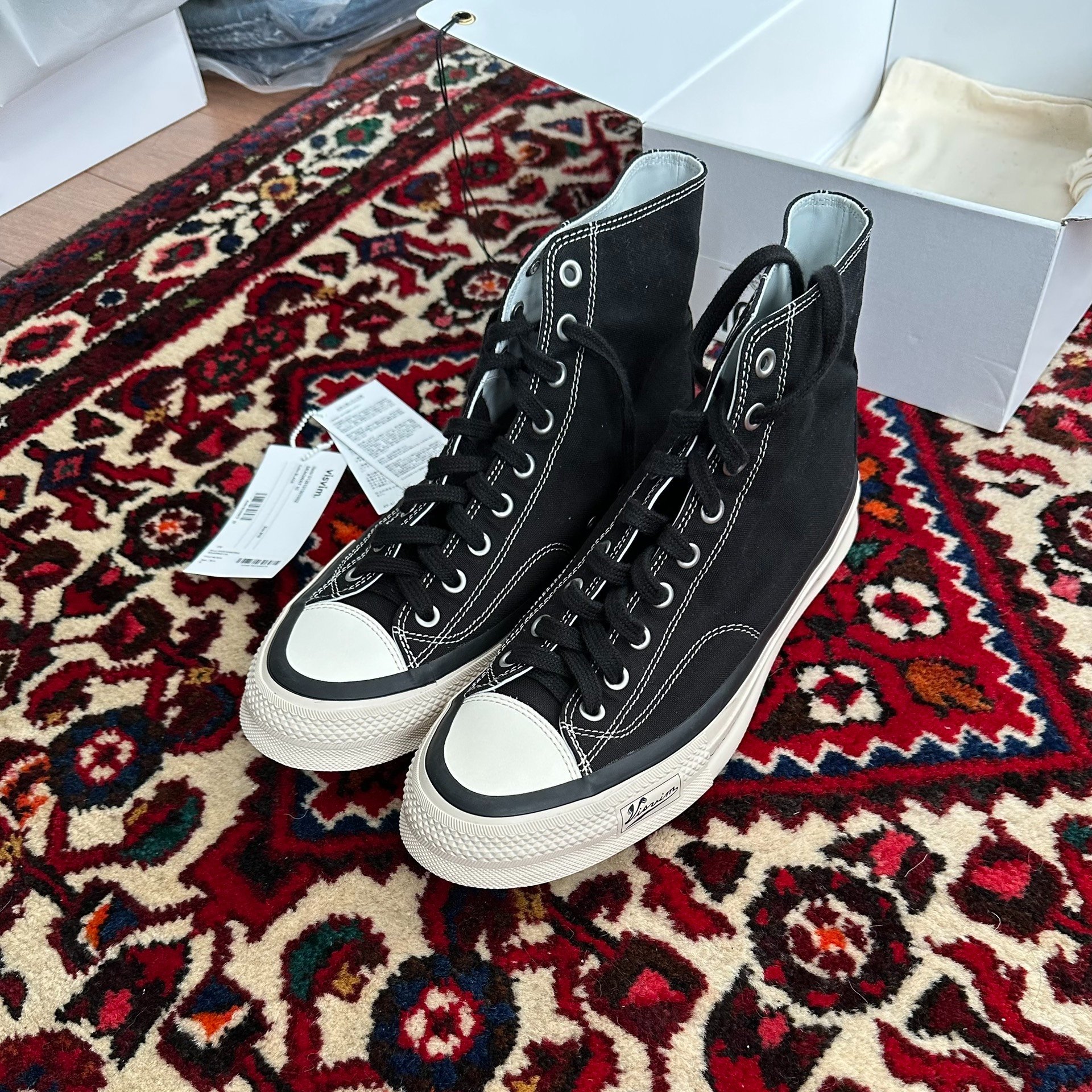 visvim 26SS Skagway Hi Canvas Shoes — front