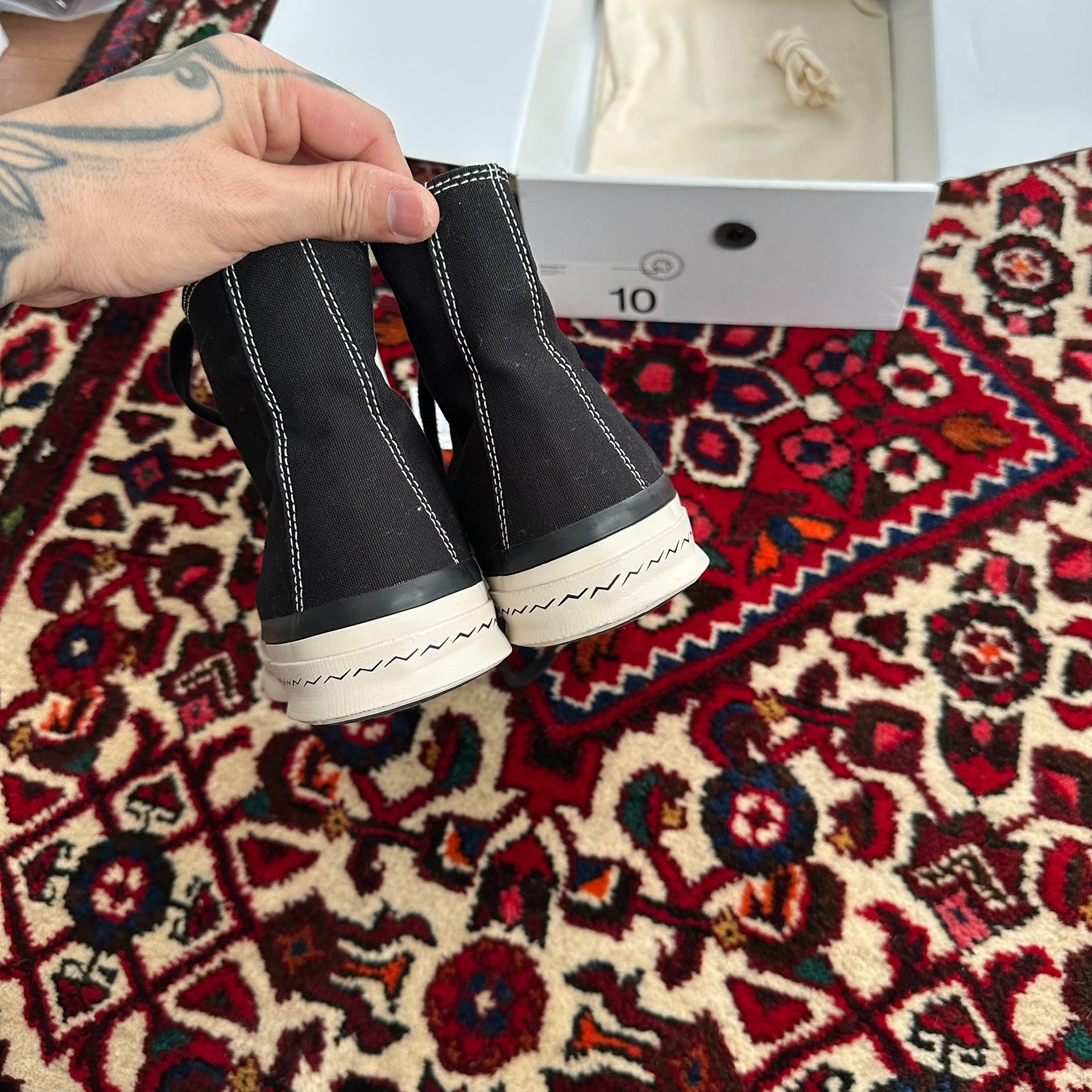 visvim 26SS Skagway Hi Canvas Shoes — label