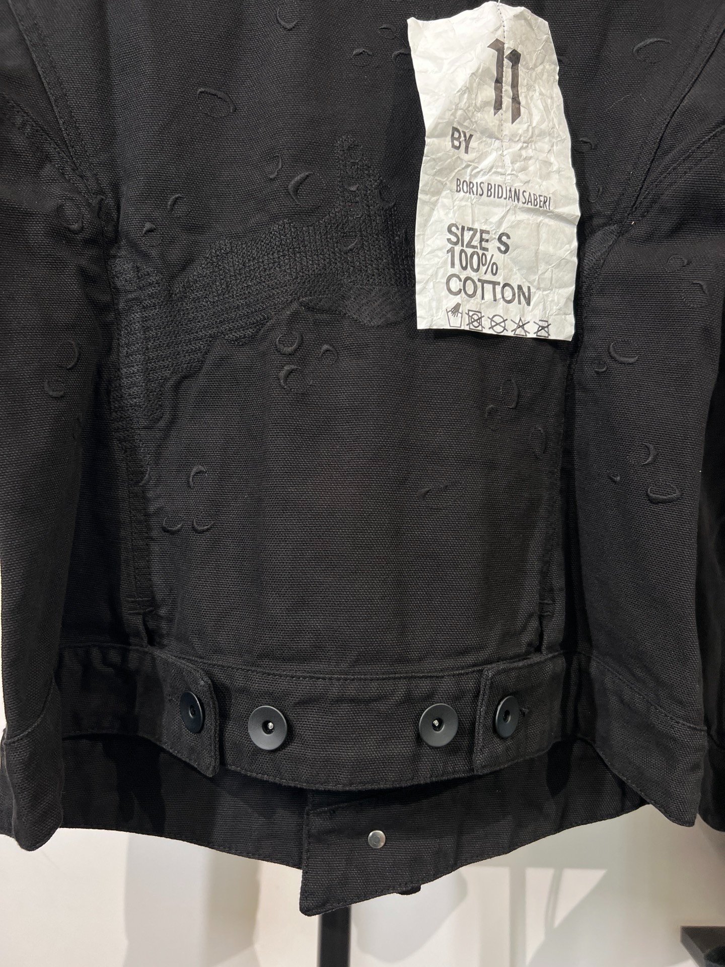 Boris Bidjan Saberi 11by bbs Denim Jacket — label