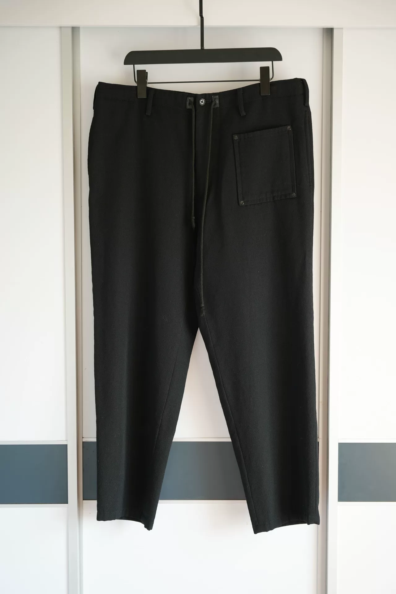 Yohji Yamamoto 05AW Rivet Leather Drawstring Pants