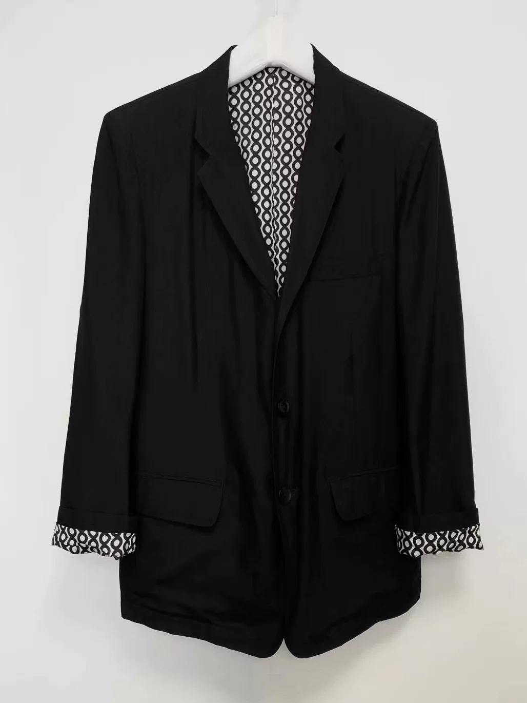 Yohji Yamamoto Y's Silk Pattern Coat