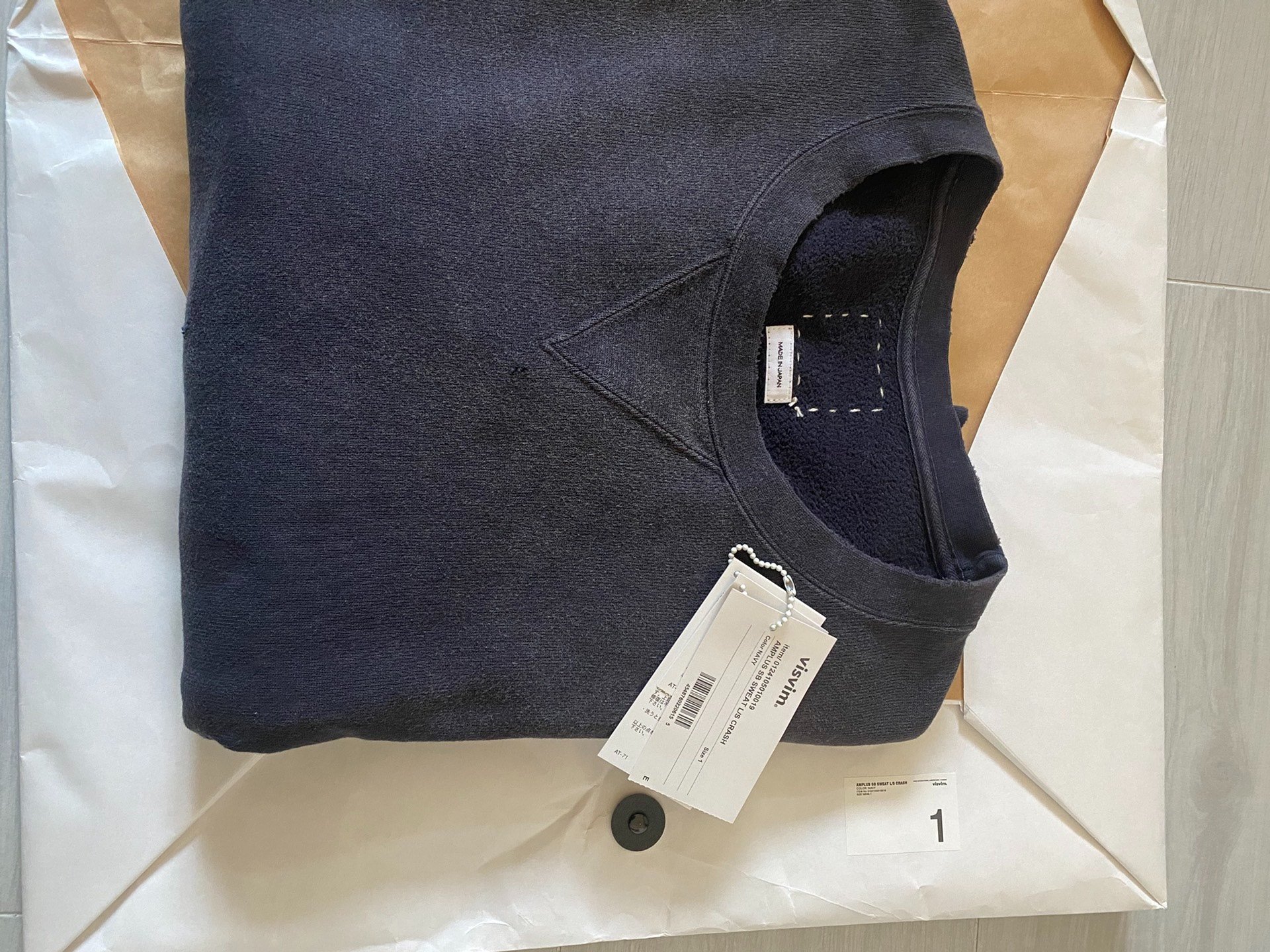 VISVIM 24SS AMPLUS SB Sweat L/S — detail