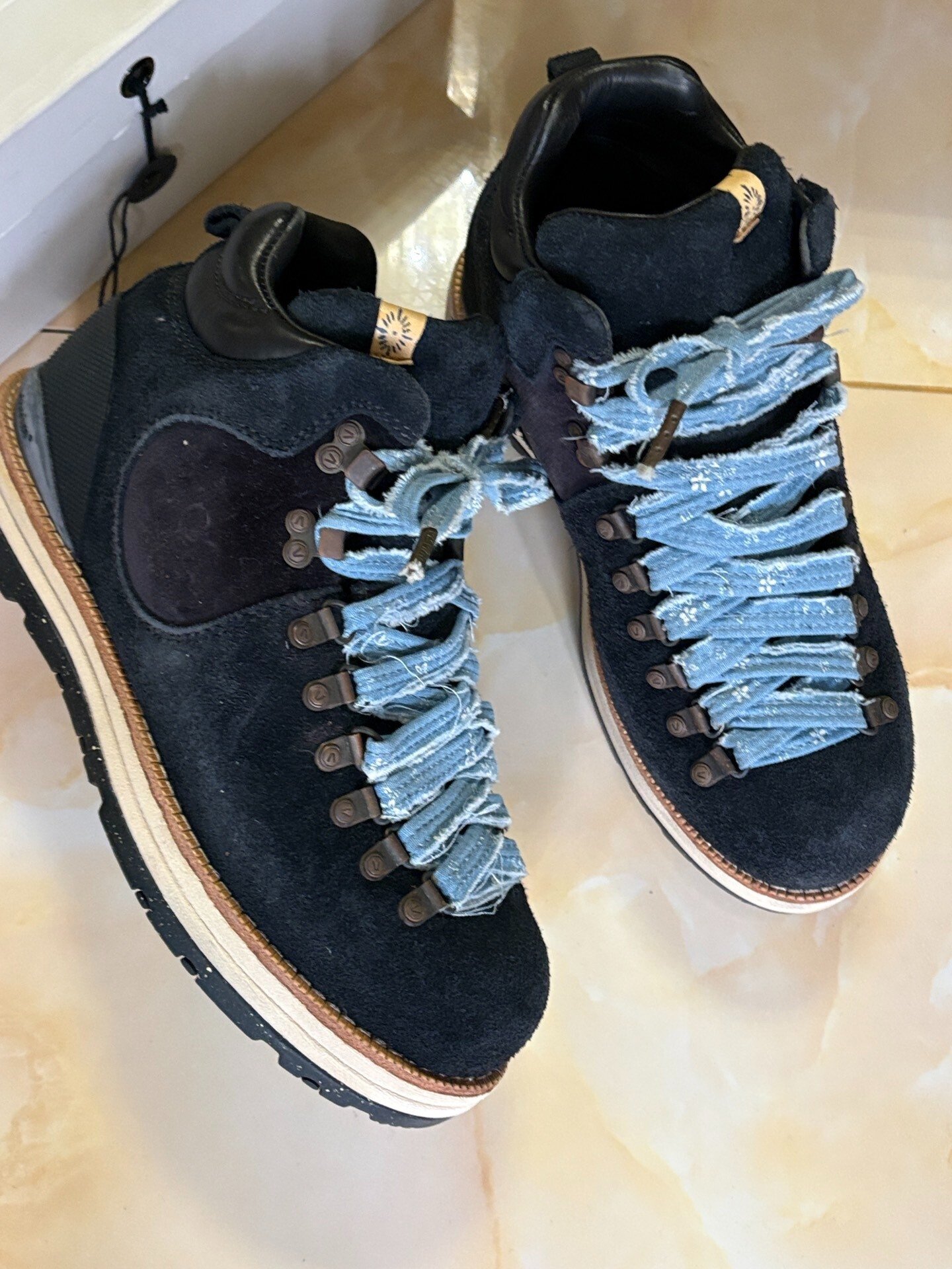 Visvim Serra Pizi Suede Shearling Boots