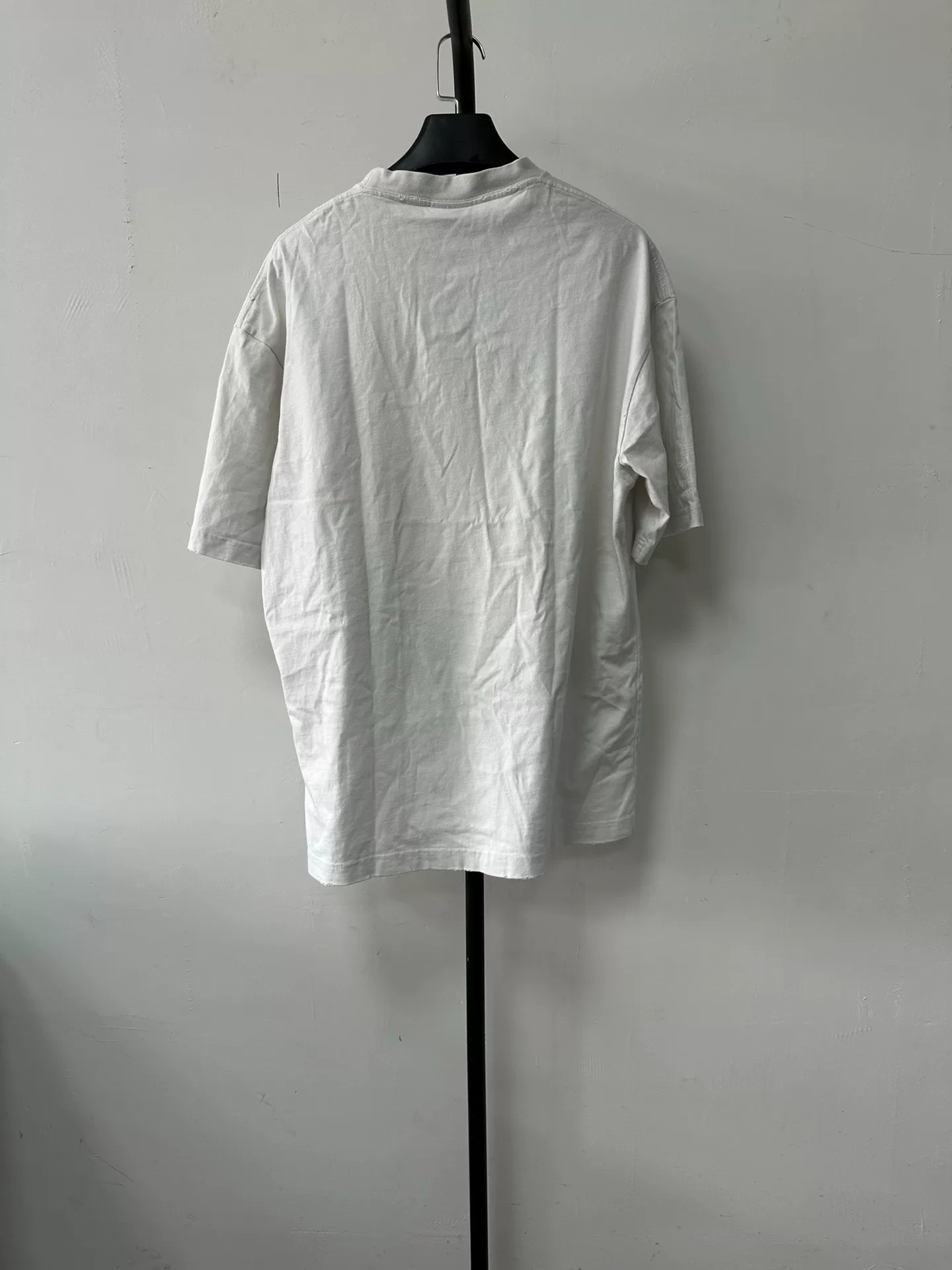 Balenciaga Letter Logo Round Neck T-Shirt — front