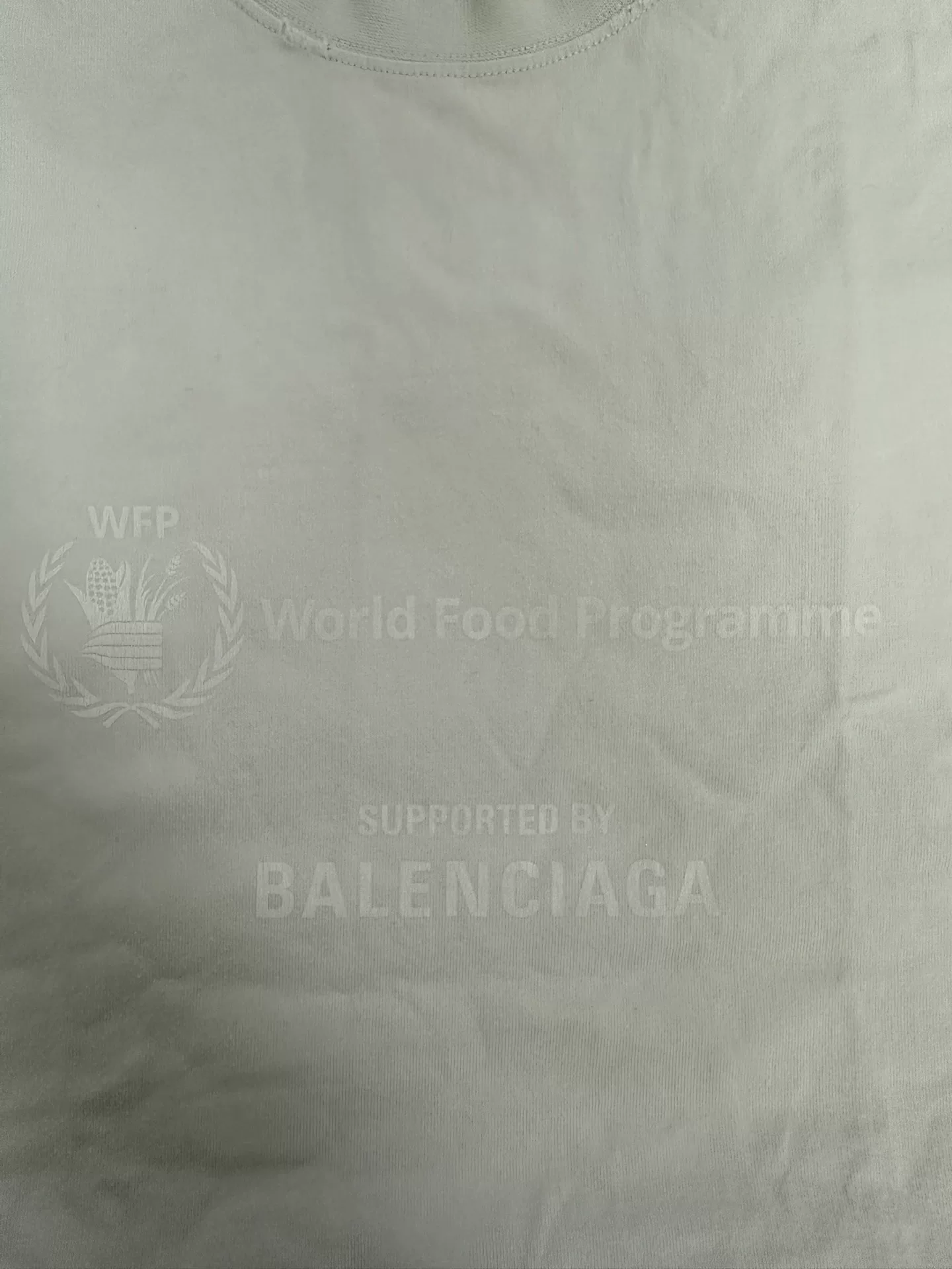 Balenciaga Letter Logo Round Neck T-Shirt — detail