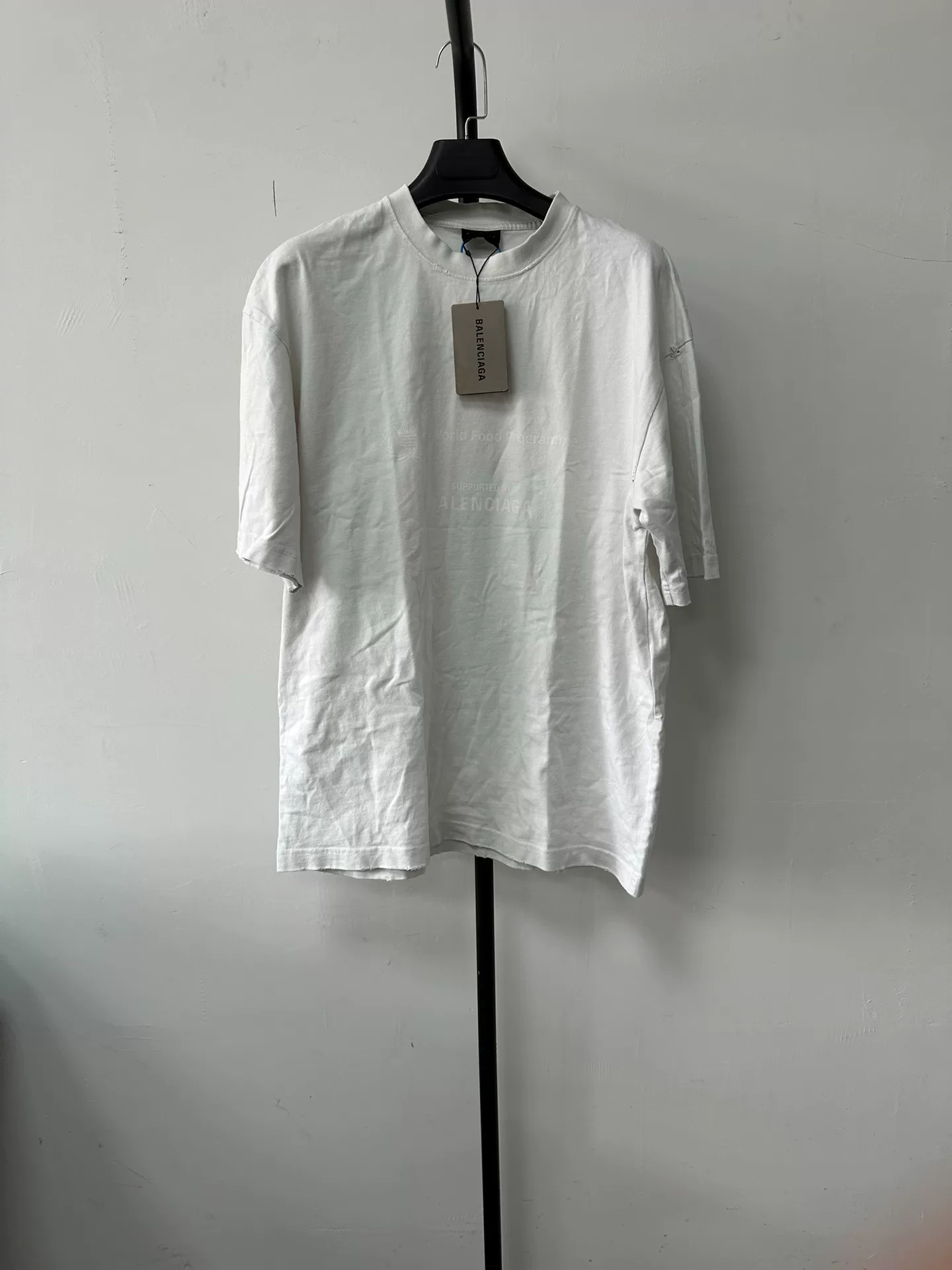 Balenciaga Letter Logo Round Neck T-Shirt