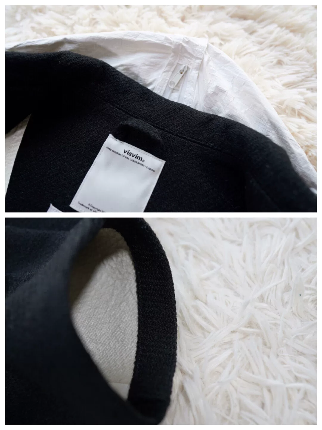 visvim Lieutenant Wool Gore-Tex Coat — label