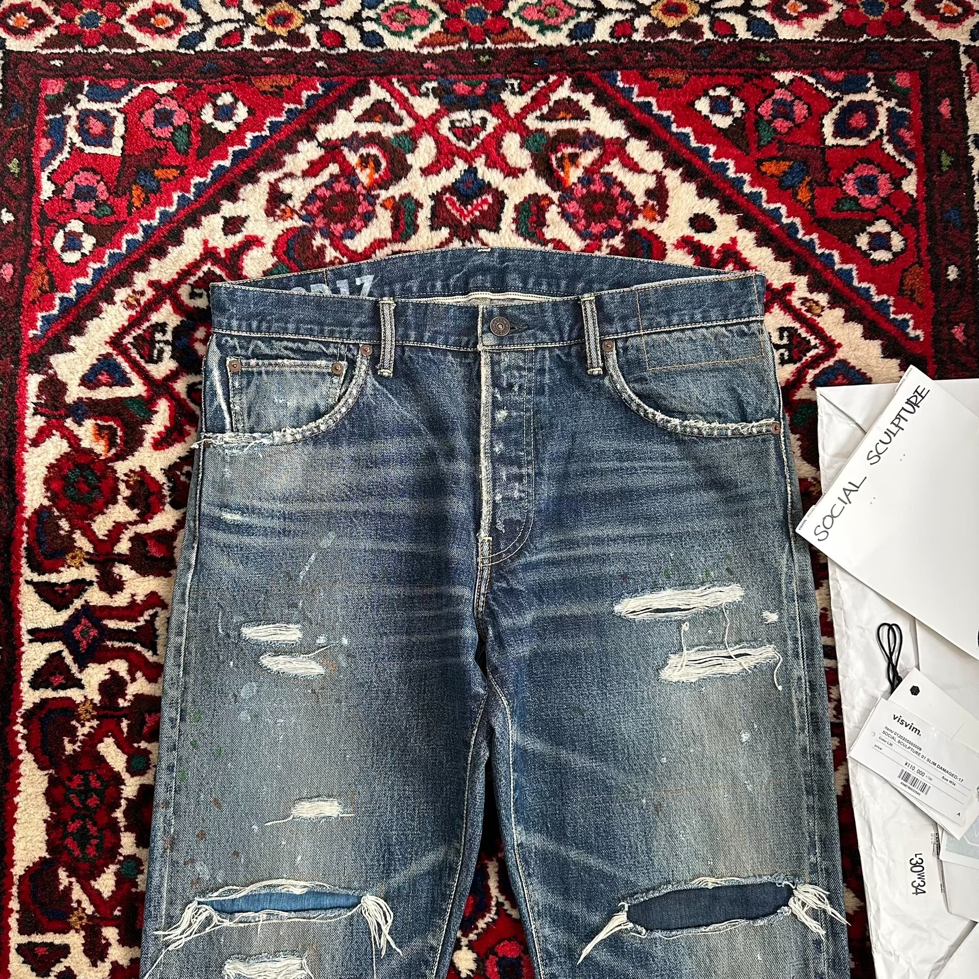 visvim 20AW 01.2d17 Jeans — detail