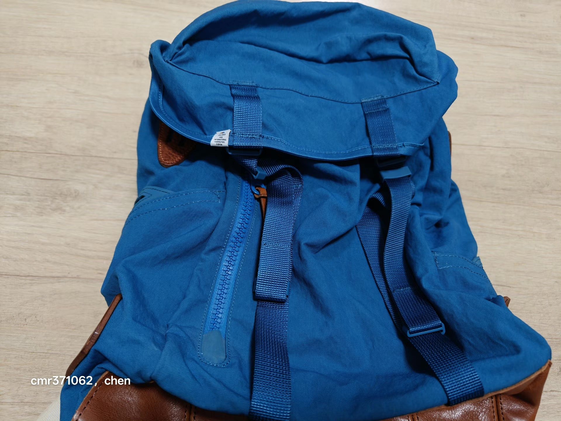 VISVIM LAMINARIA 25L Blue Backpack — front