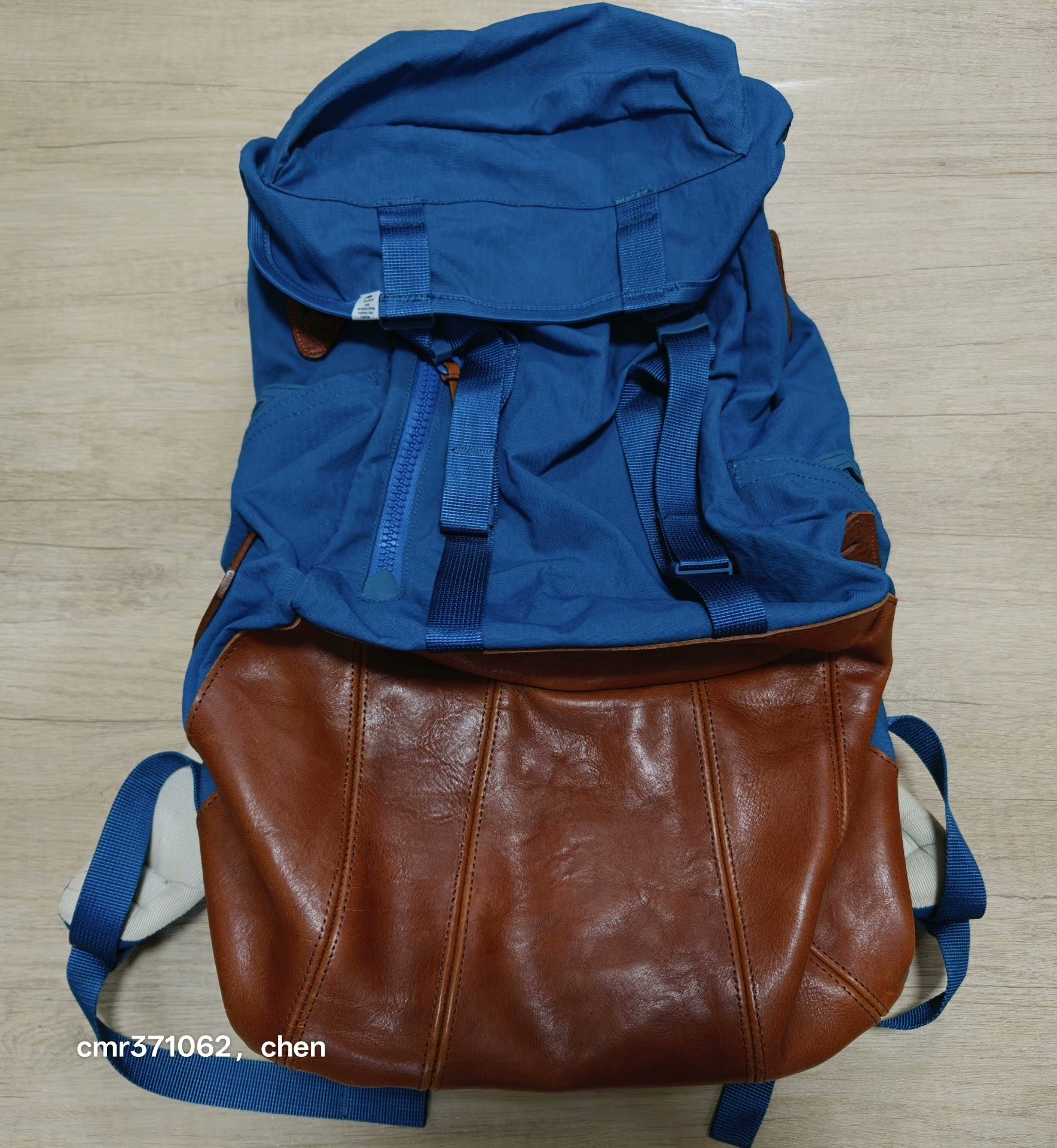 VISVIM LAMINARIA 25L Blue Backpack