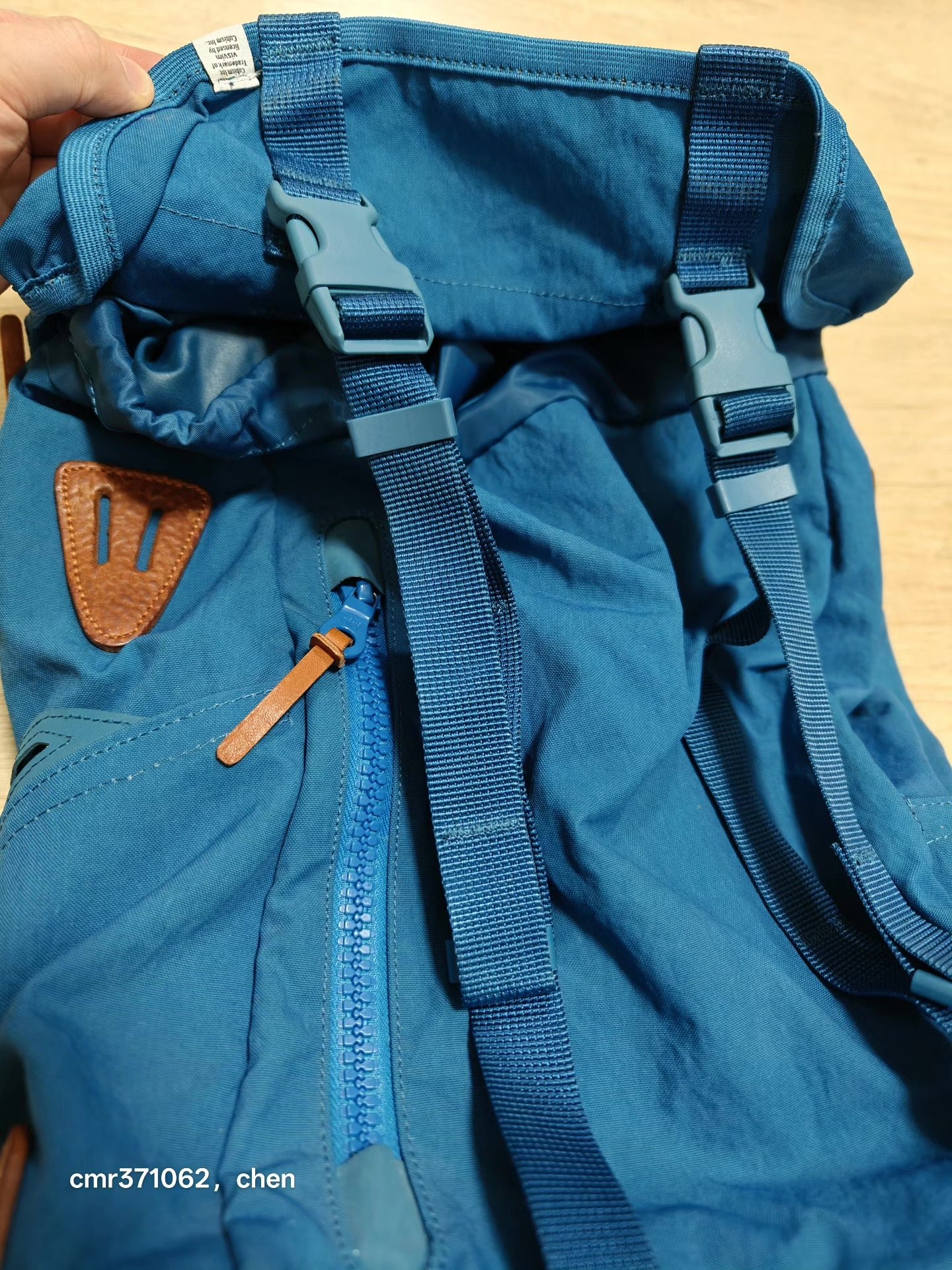 VISVIM LAMINARIA 25L Blue Backpack — back
