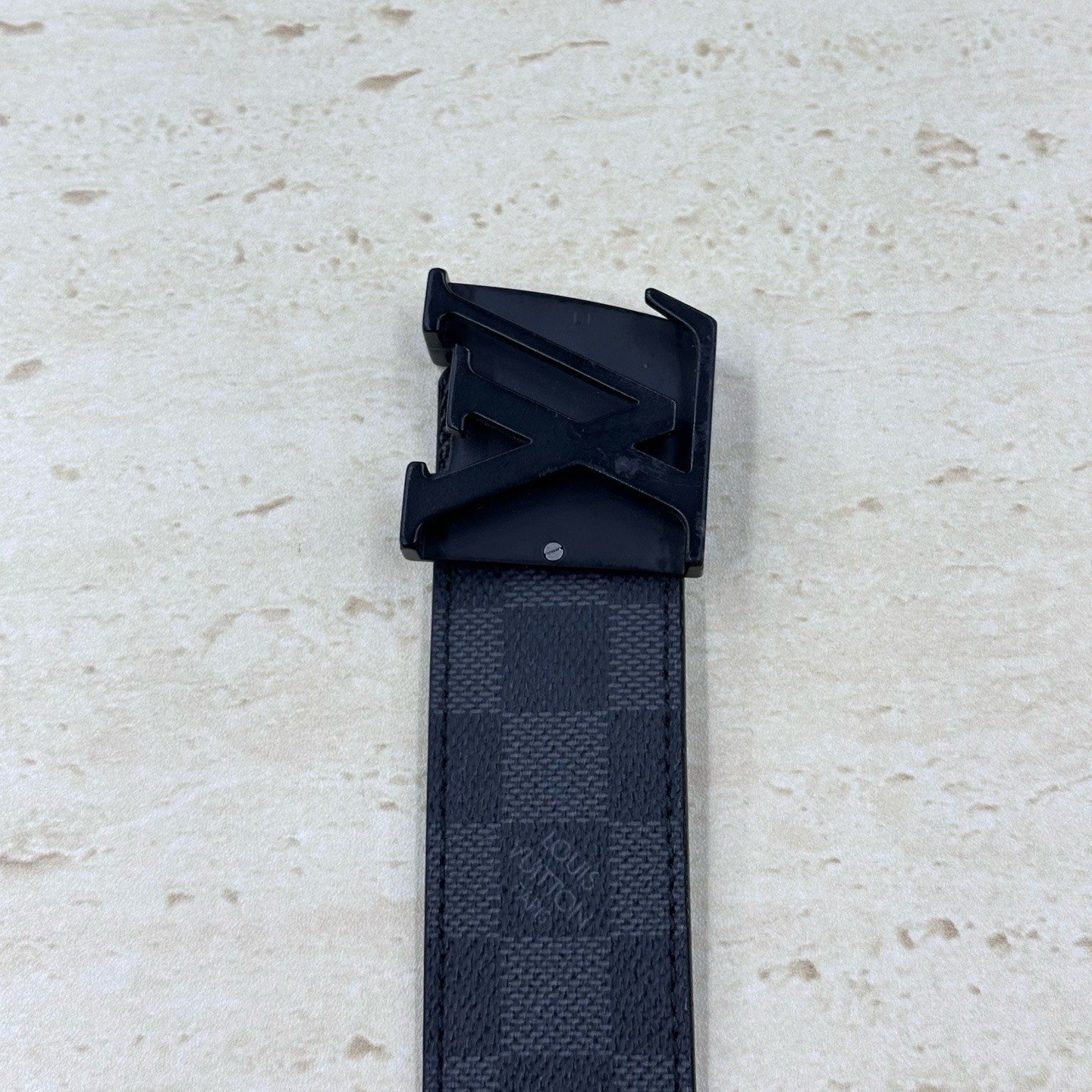 Louis Vuitton Checkered Double-Sided Belt — back
