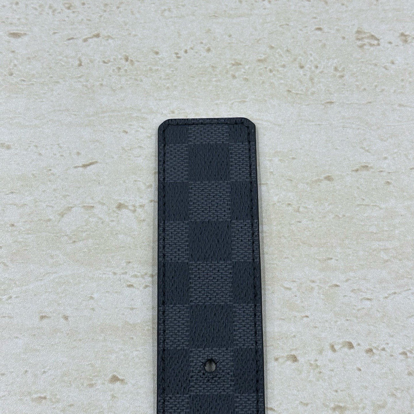 Louis Vuitton Checkered Double-Sided Belt — label