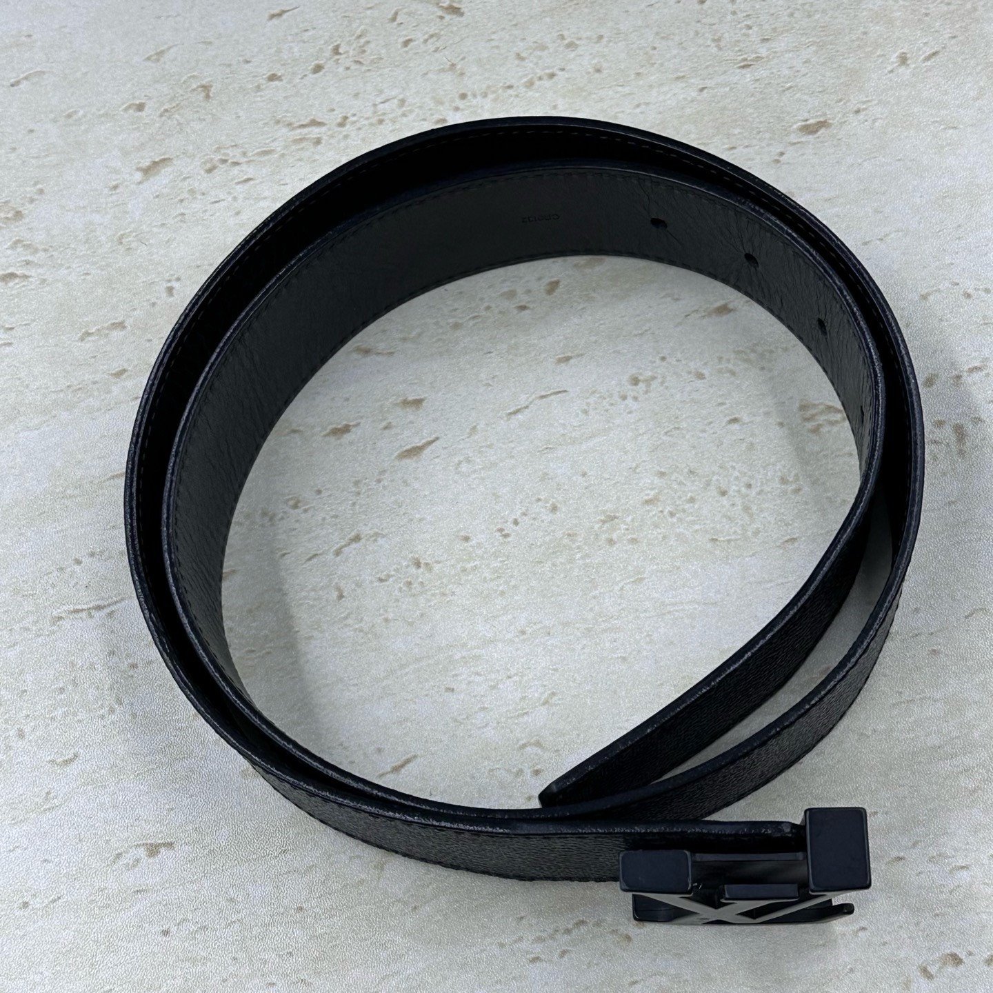 Louis Vuitton Checkered Double-Sided Belt — detail