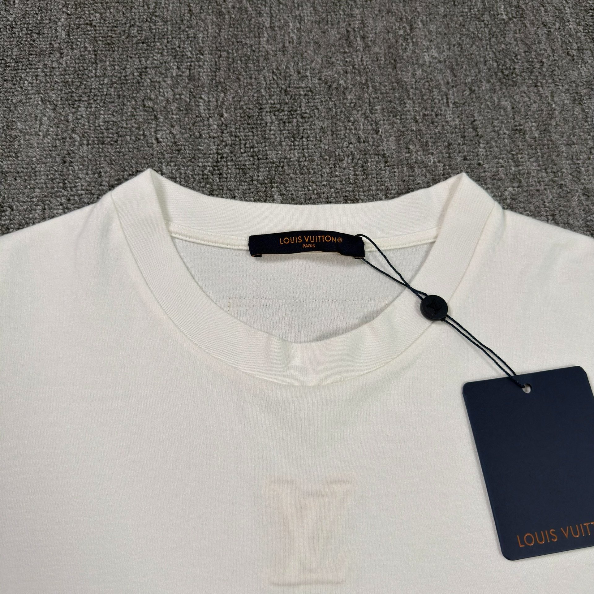 Louis Vuitton Embossed Logo White T-Shirt — detail