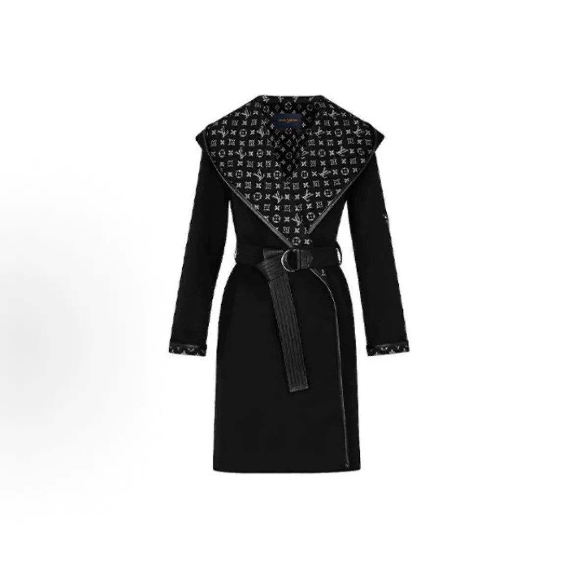 Louis Vuitton Monogram Print Hooded Coat