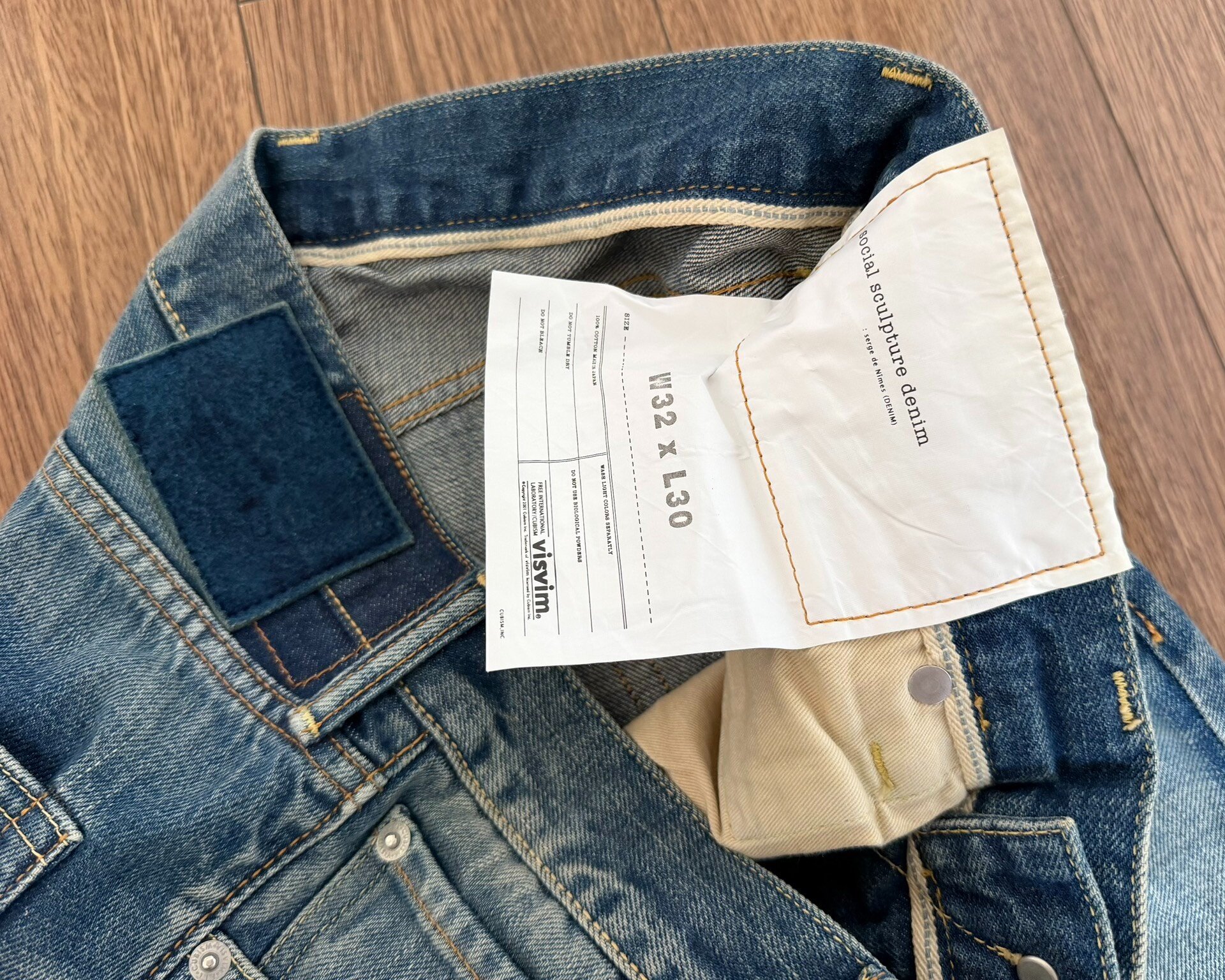 VISVIM Social Sculpture DMGD-10 Jeans — back