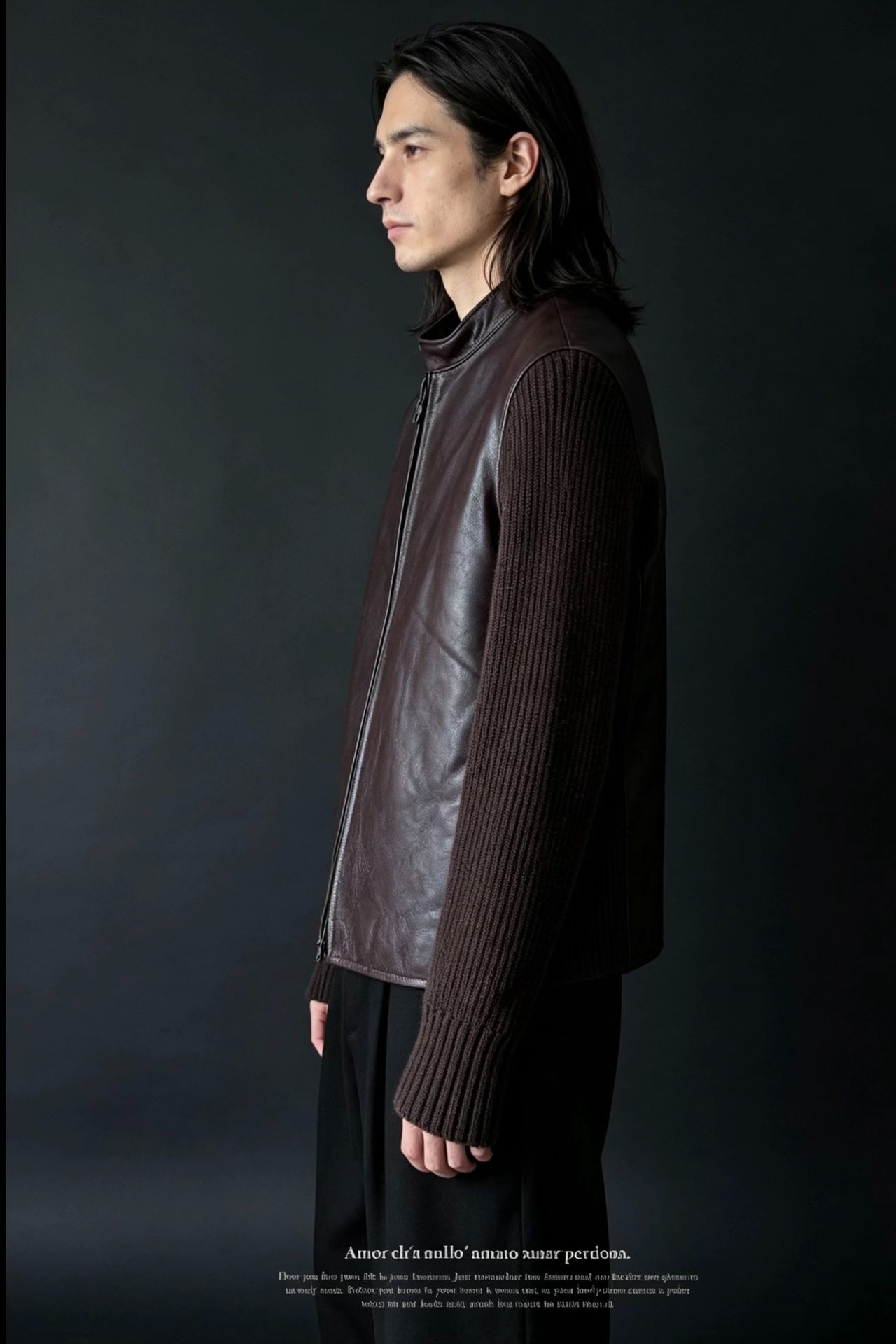Yohji Yamamoto 02AW Horsehide Knit Jacket — back