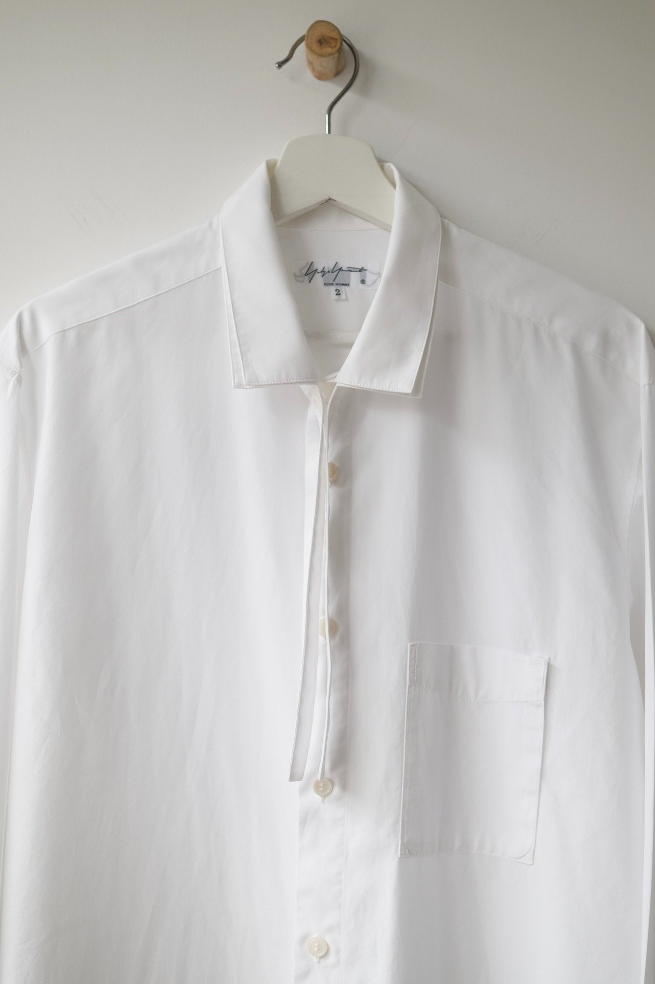 Yohji Yamamoto Pour Homme Double Collar Shirt — label