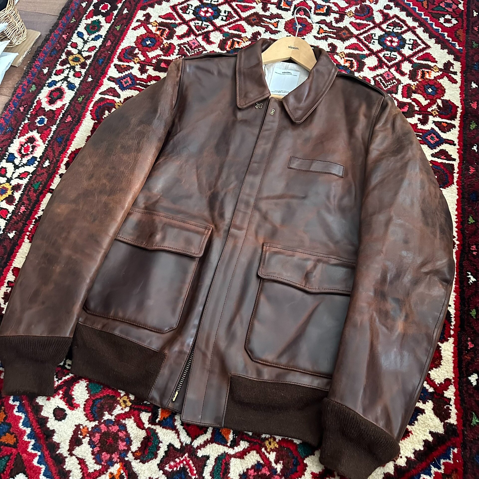 VISVIM ELMENDORF ITALIA Leather Jacket — back