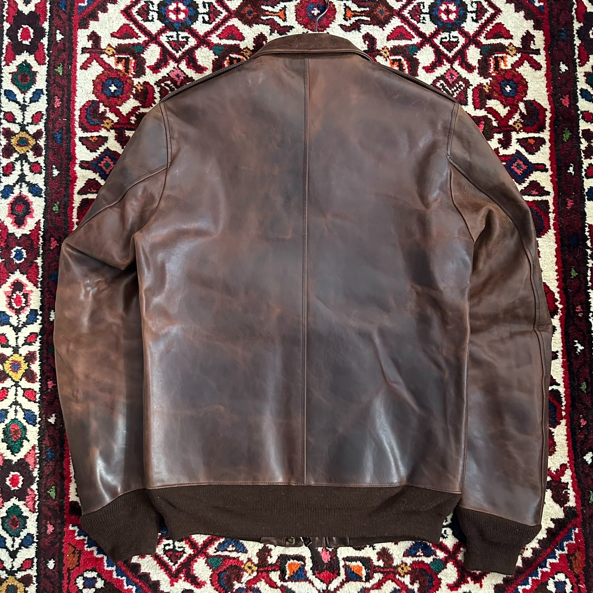 VISVIM ELMENDORF ITALIA Leather Jacket — front