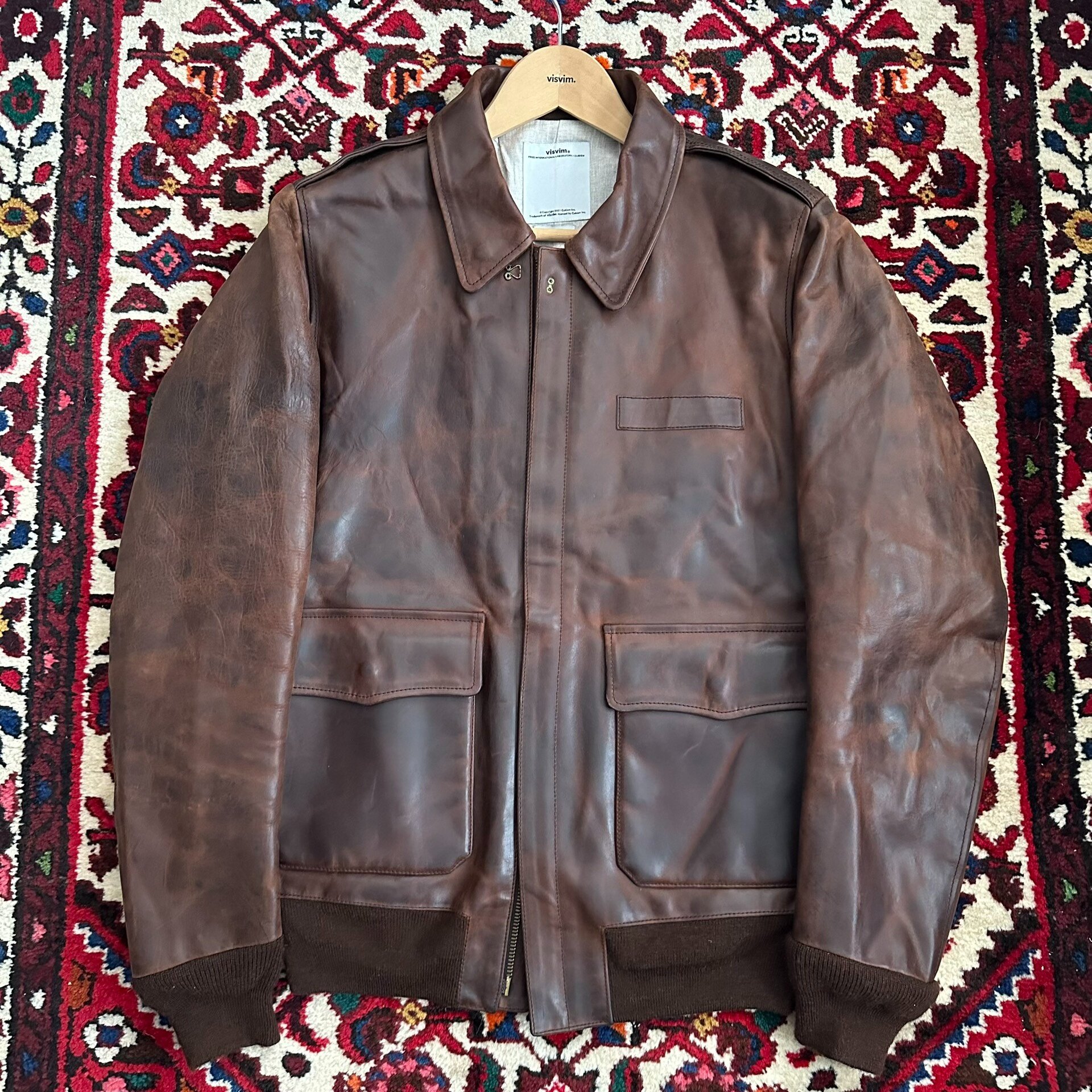 VISVIM ELMENDORF ITALIA Leather Jacket