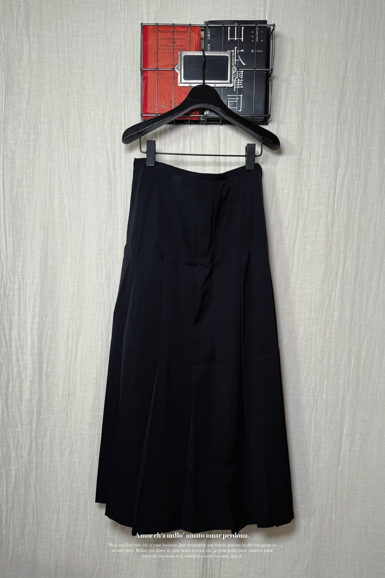 Yohji Yamamoto 99AW Hakama Skirt — label