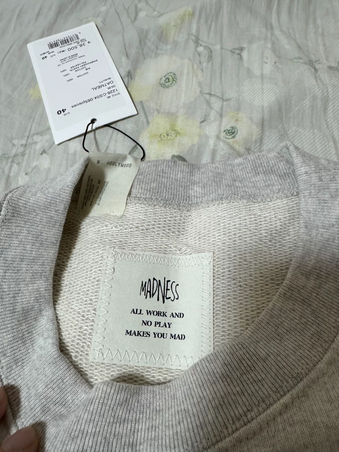 Madness x N.HOOLYWOOD 22AW Crewneck — back