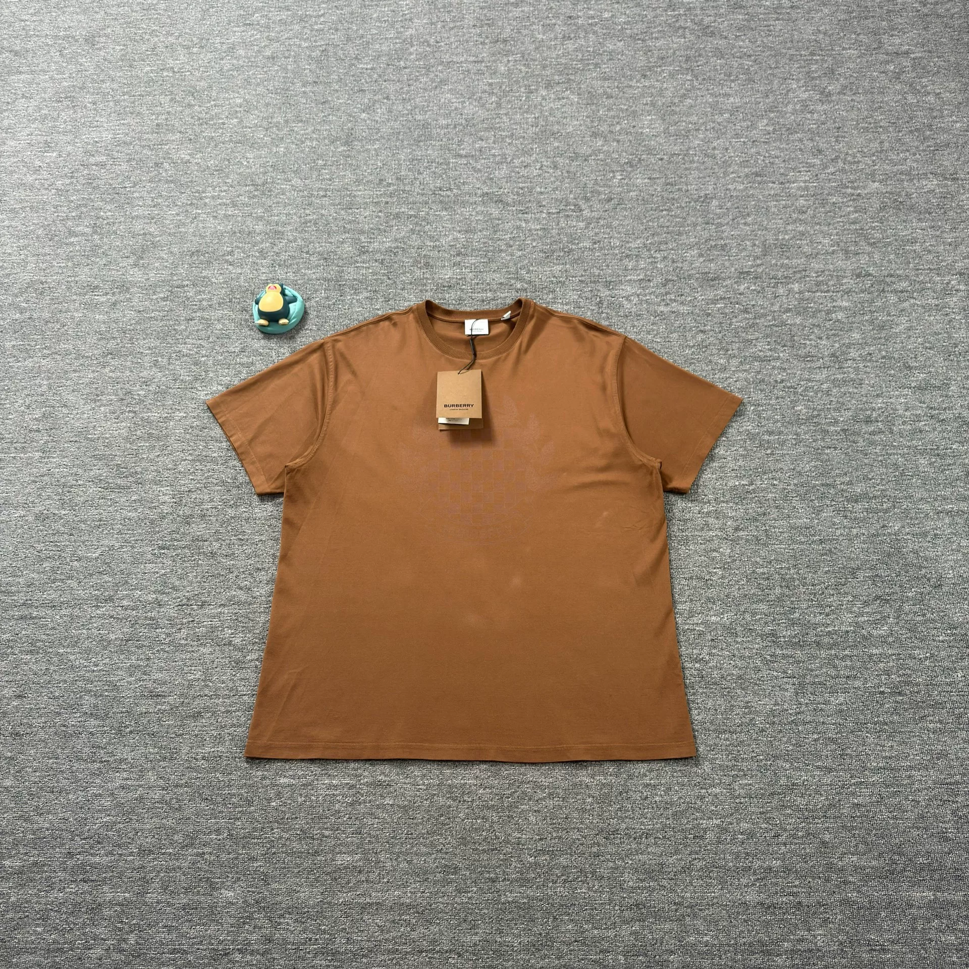 Burberry Brown Leaf Slogan T-Shirt