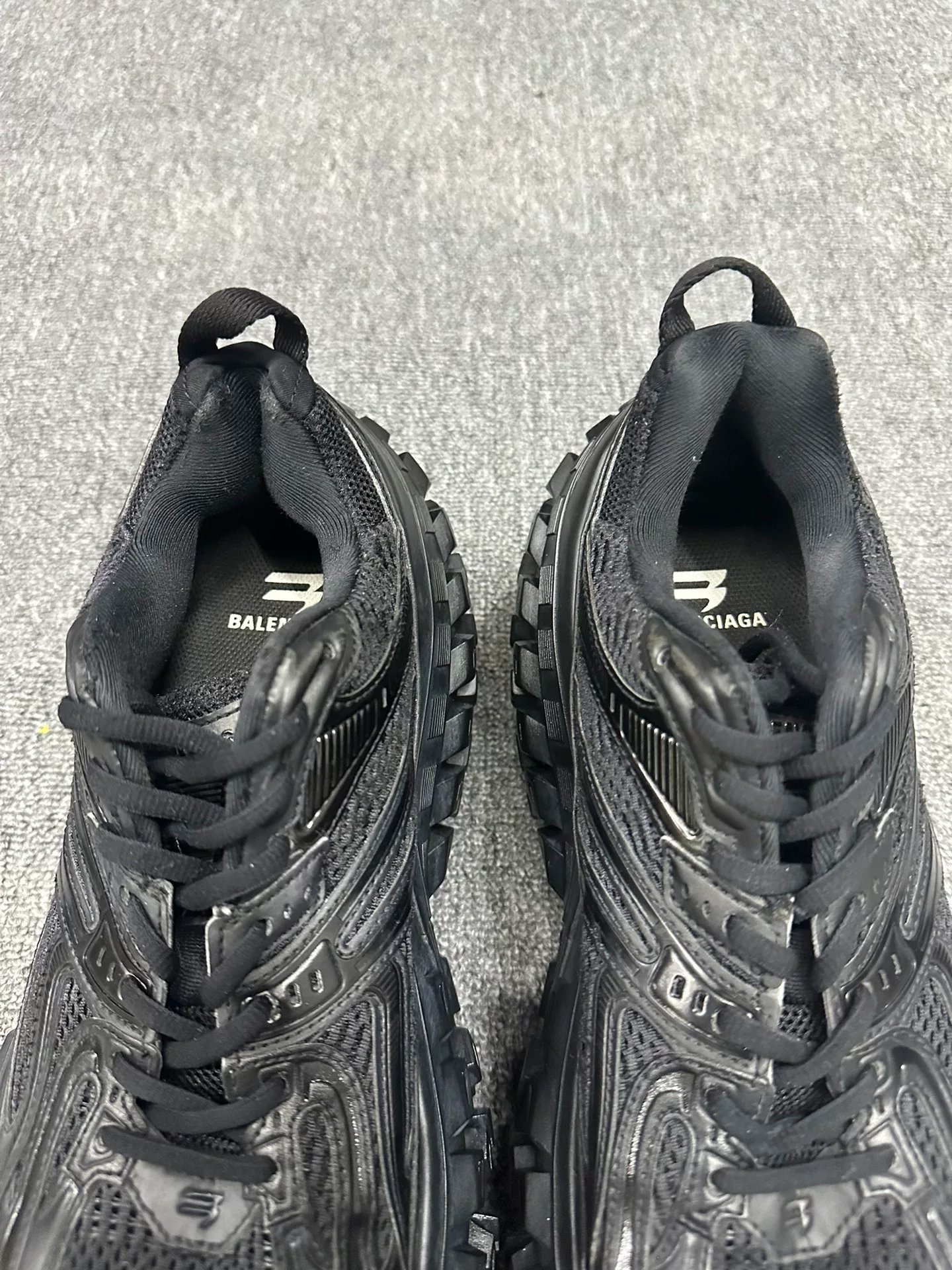Balenciaga Black Dad Shoes — detail