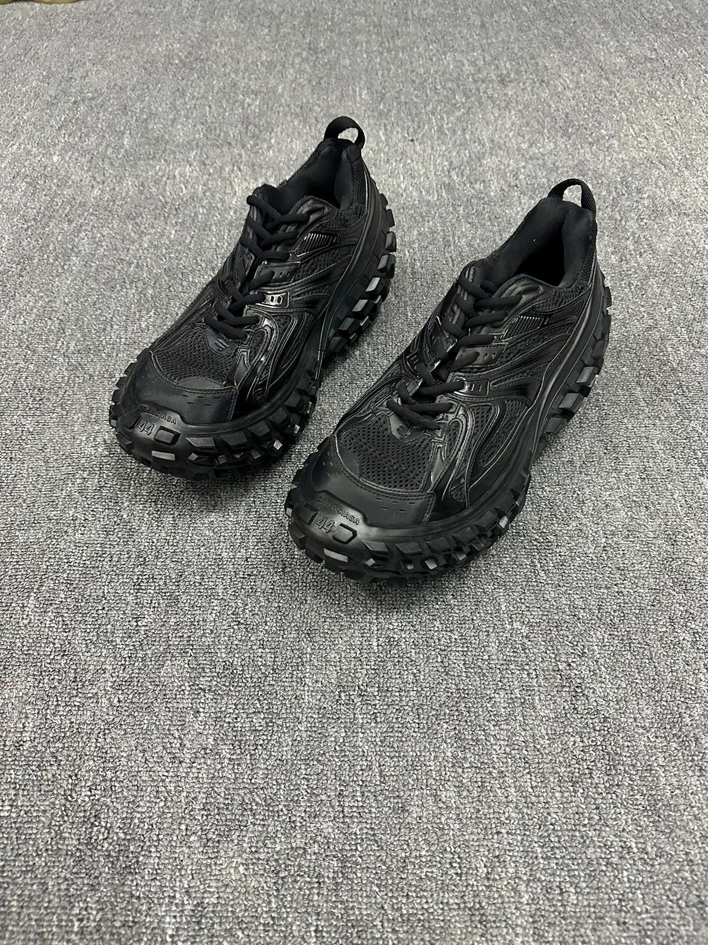 Balenciaga Black Dad Shoes — front
