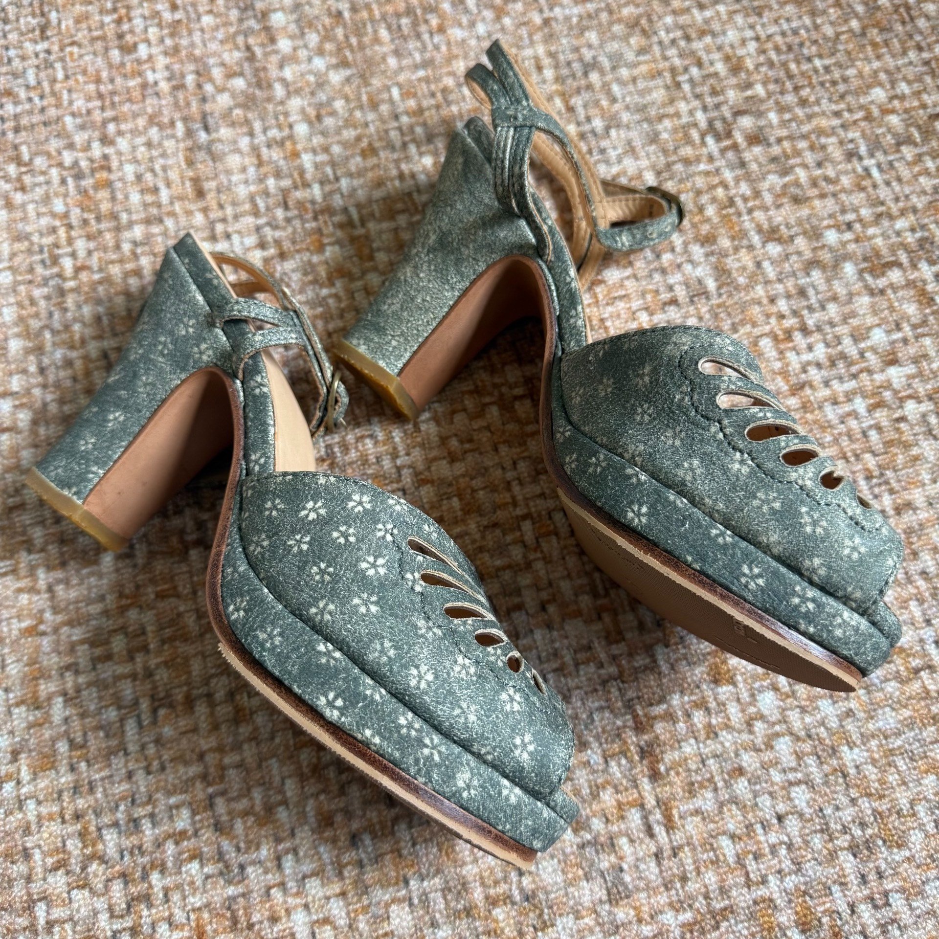 VISVIM Annie Sandal Wedge Heels — detail
