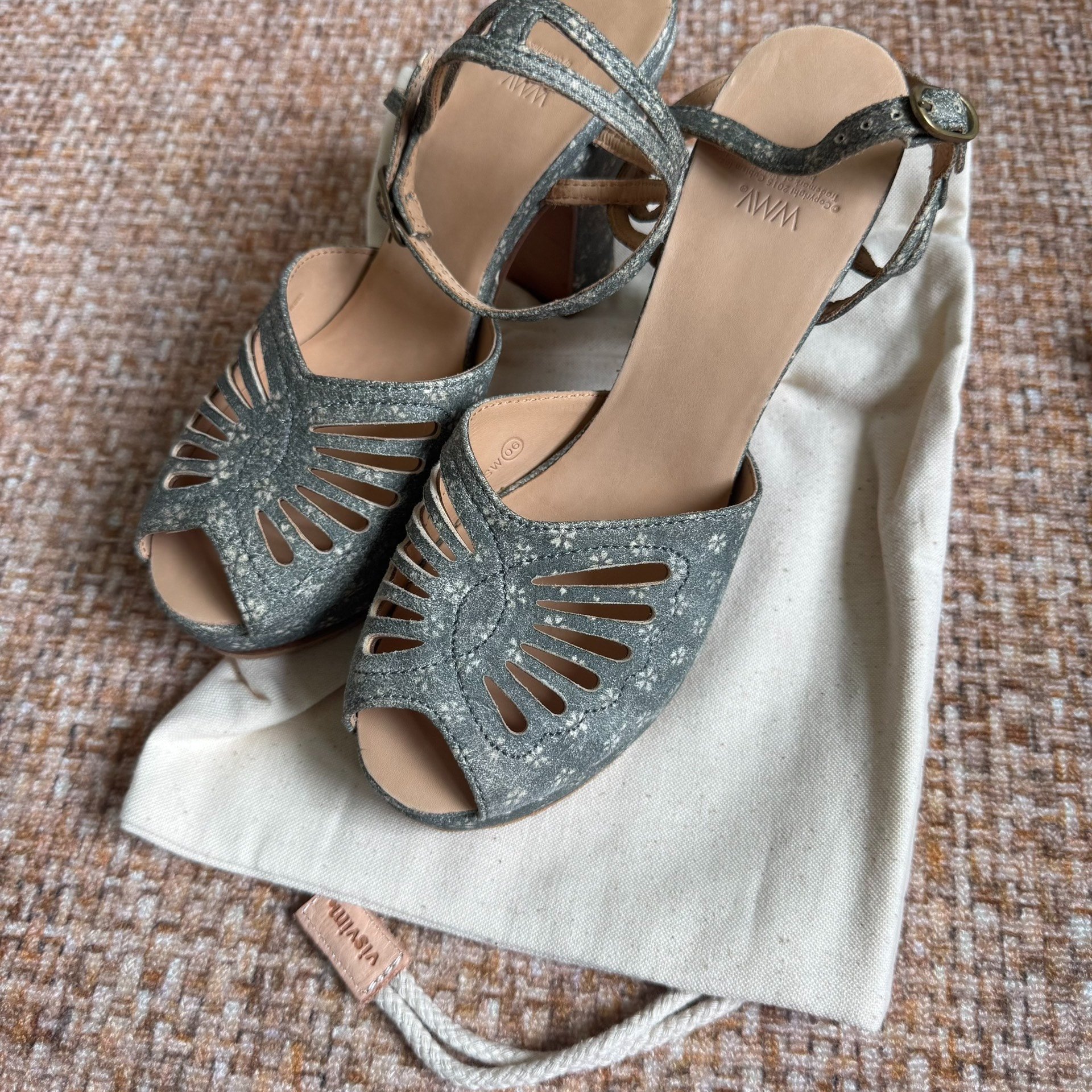 VISVIM Annie Sandal Wedge Heels — front