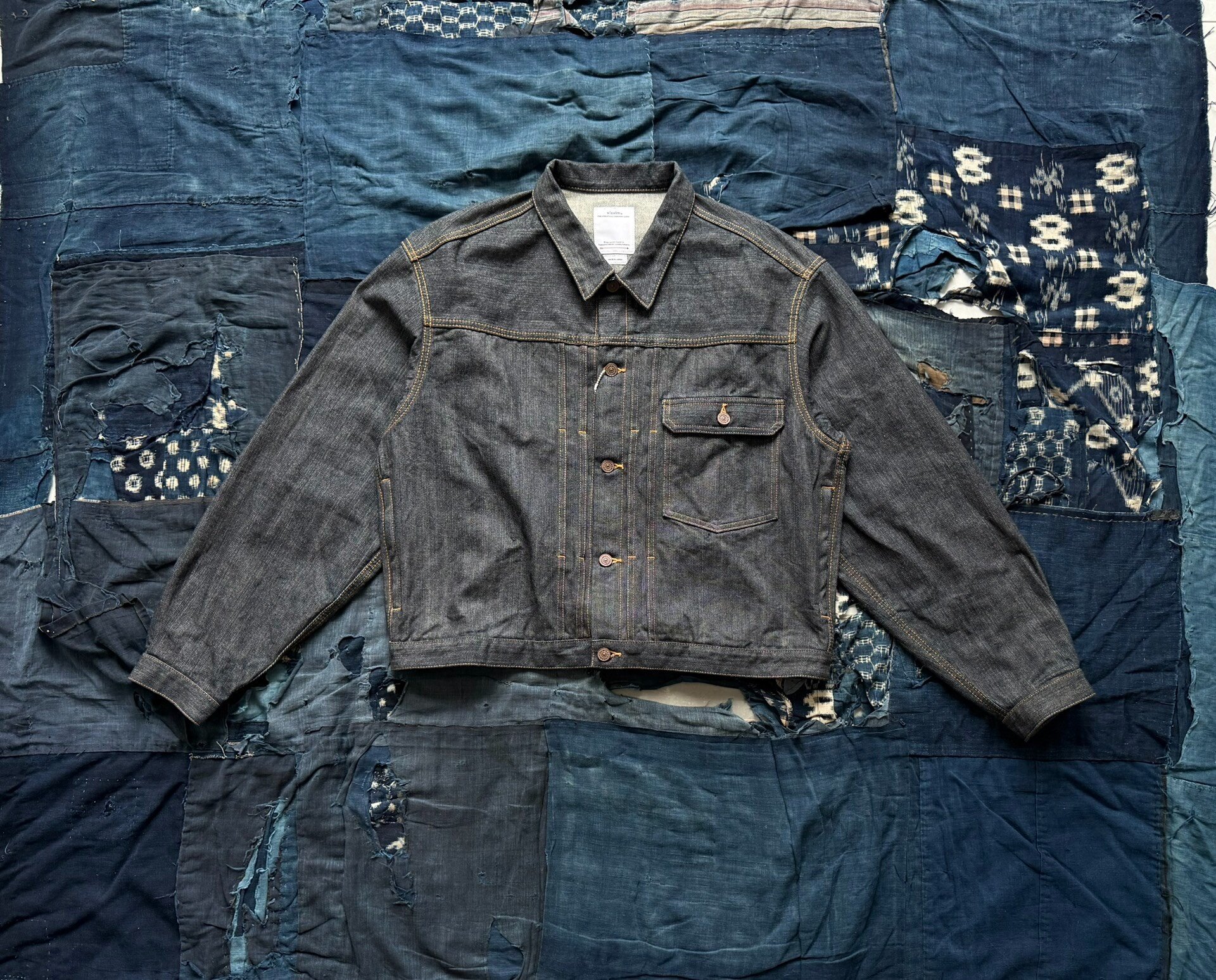 VISVIM 102XX Mud Dyed Denim Jacket