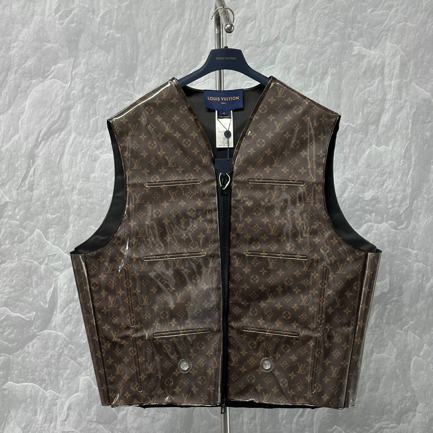 Louis Vuitton Full Monogram Puffer Vest — front