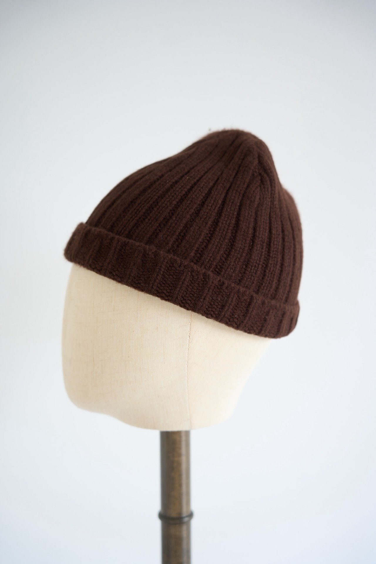 Yohji Yamamoto 03AW Chestnut Brown Wool Beanie — back