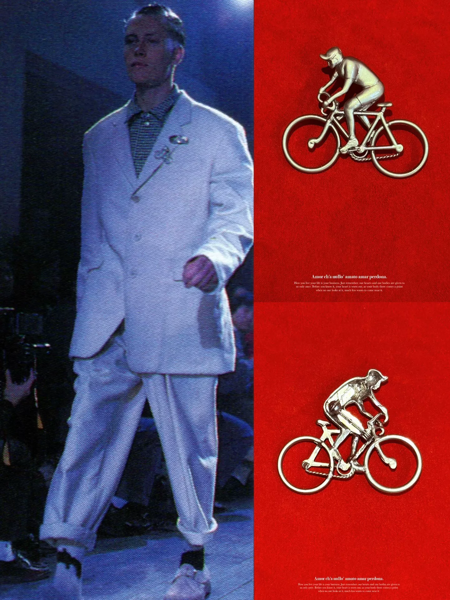 Yohji Yamamoto 87AW 'Bicycle' Brooch