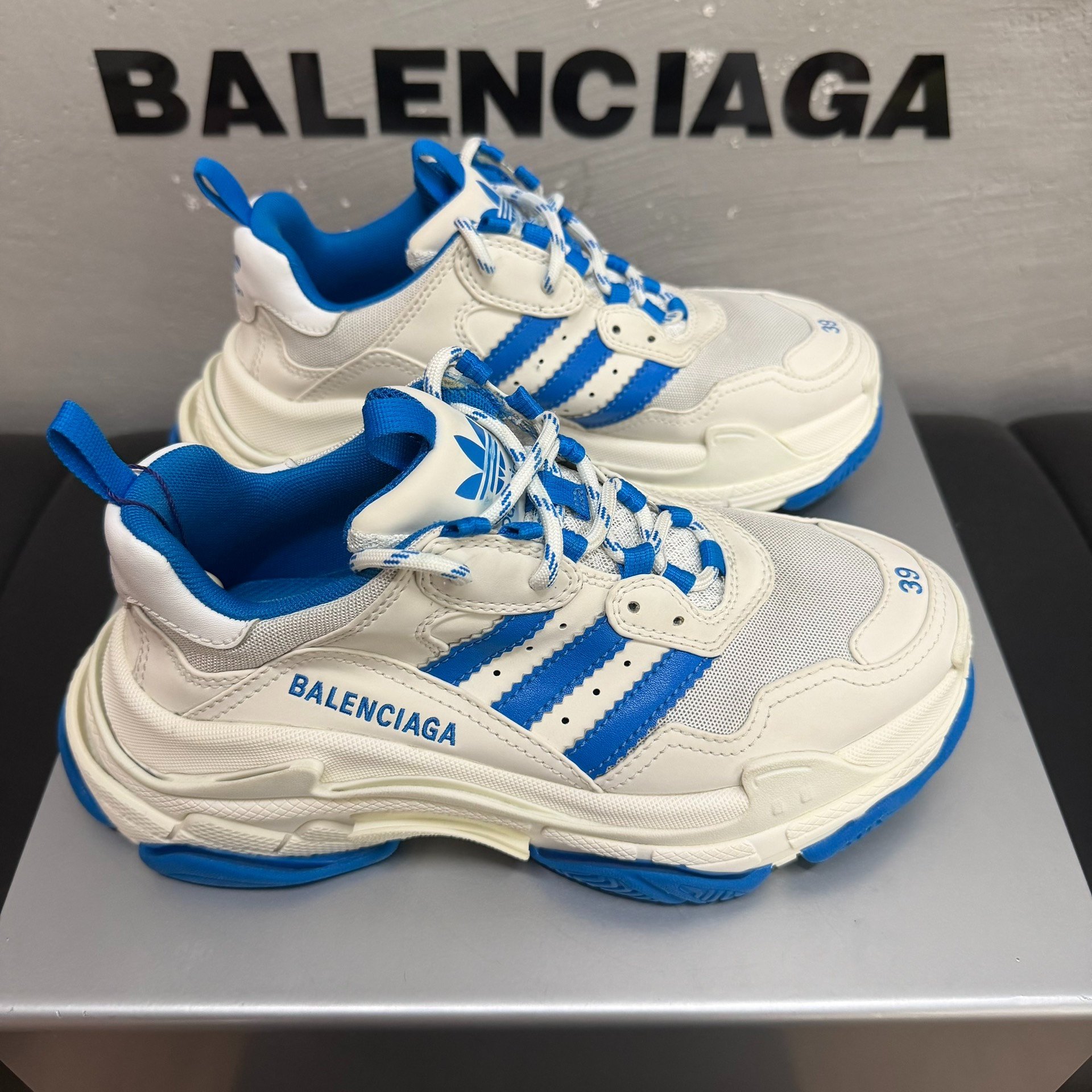 Balenciaga x adidas Triple S Sneakers — back