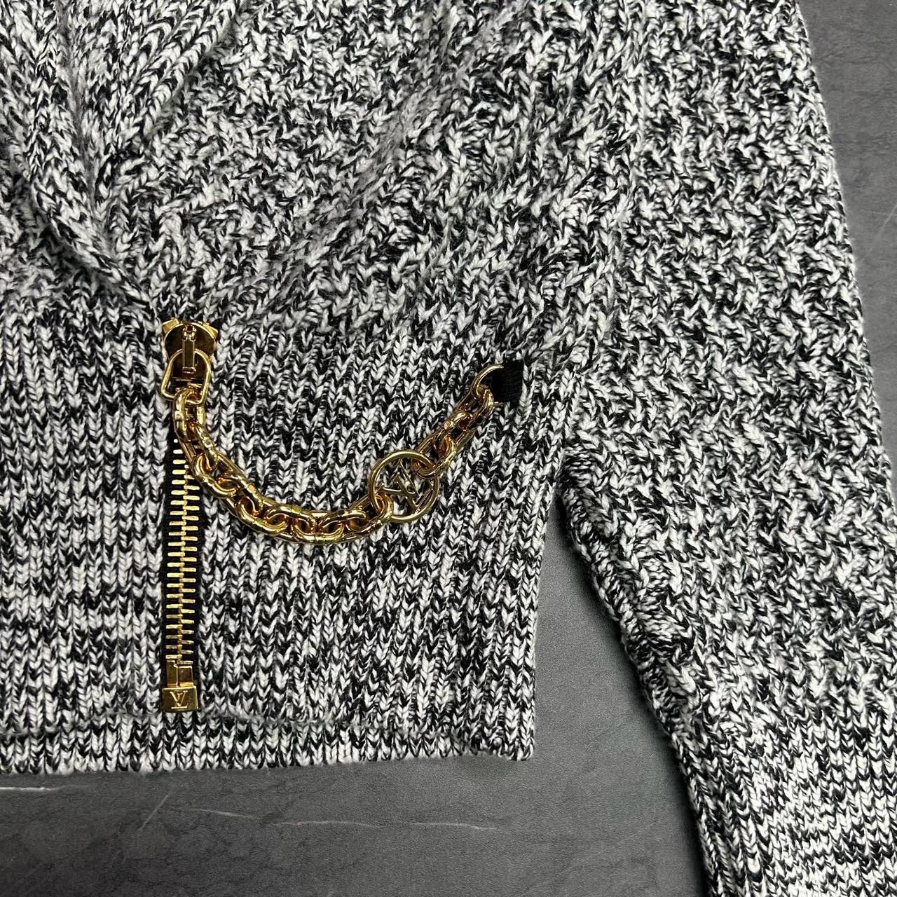 Louis Vuitton 23FW Gold Chain Knit Cardigan — back